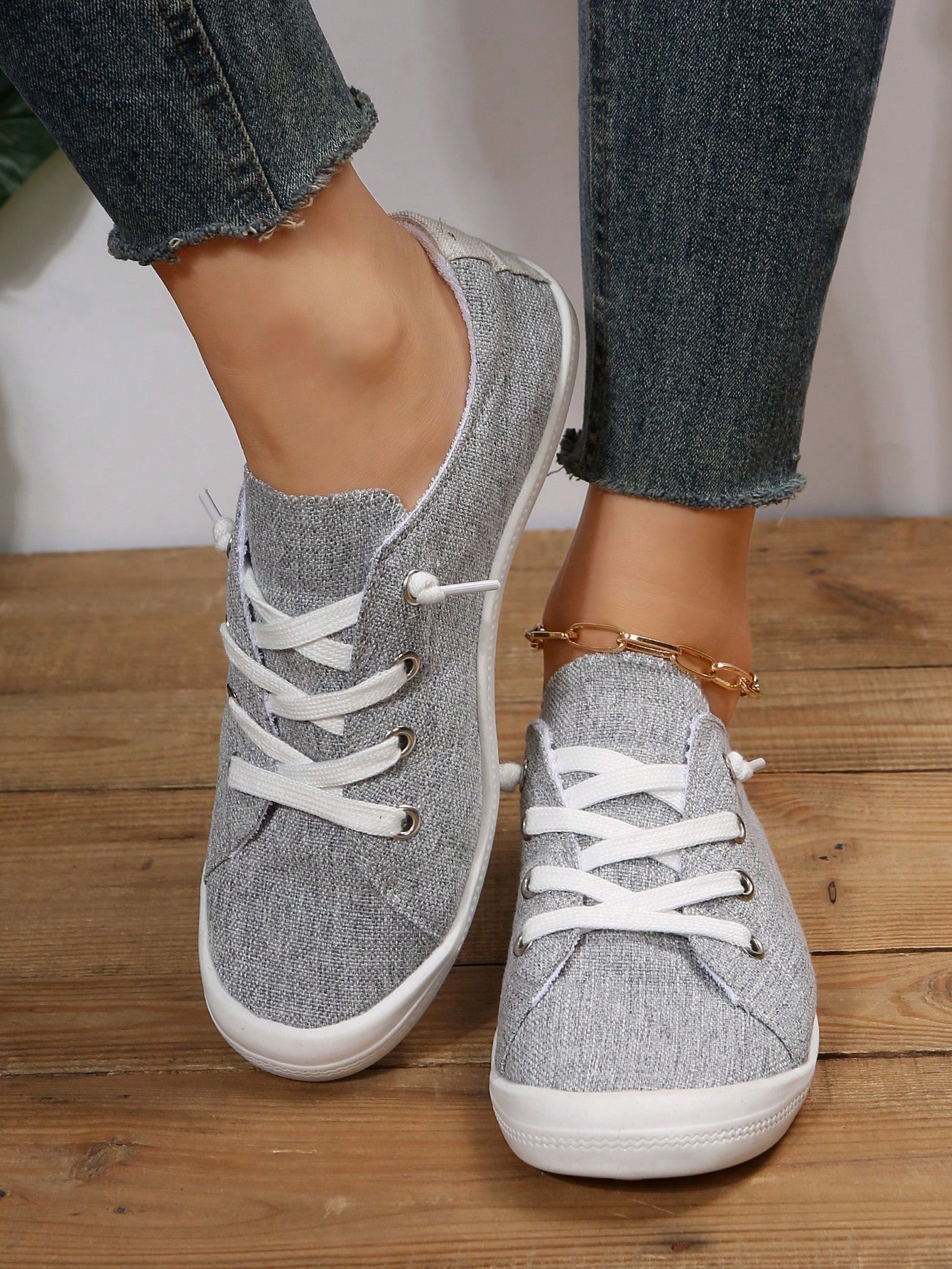 In Light Grey Women Shoes