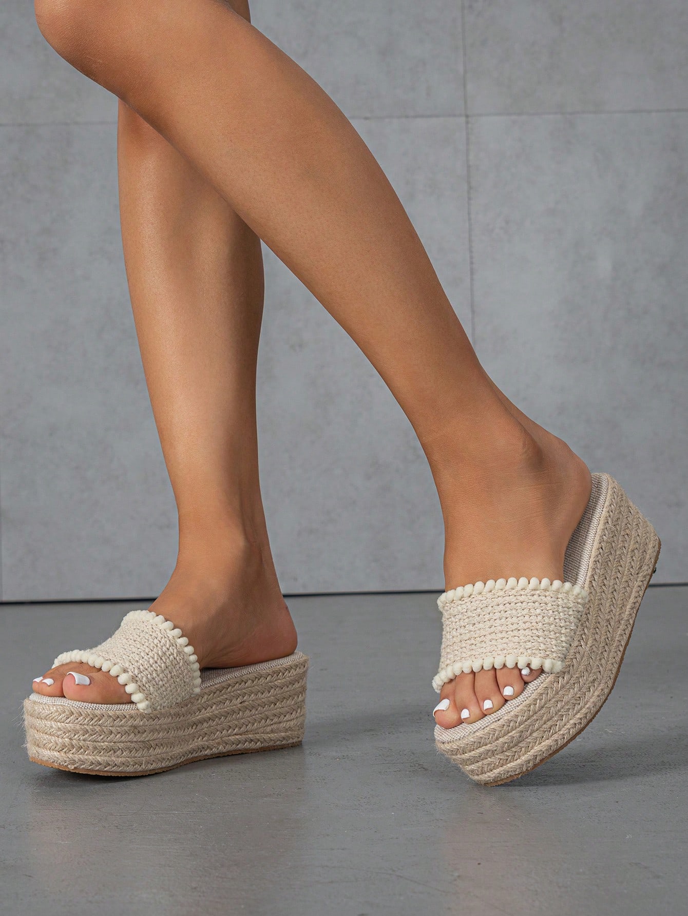 In Beige Women Platforms & Wedge Sandals