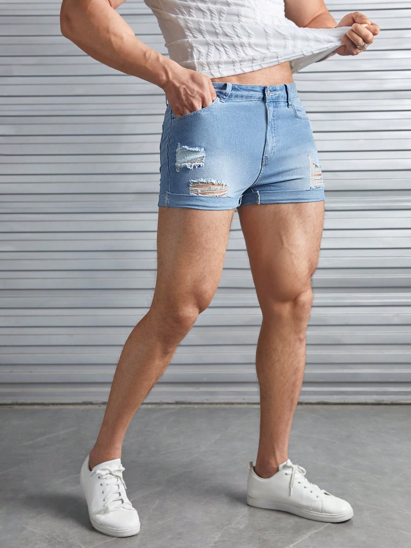 Men Denim Shorts