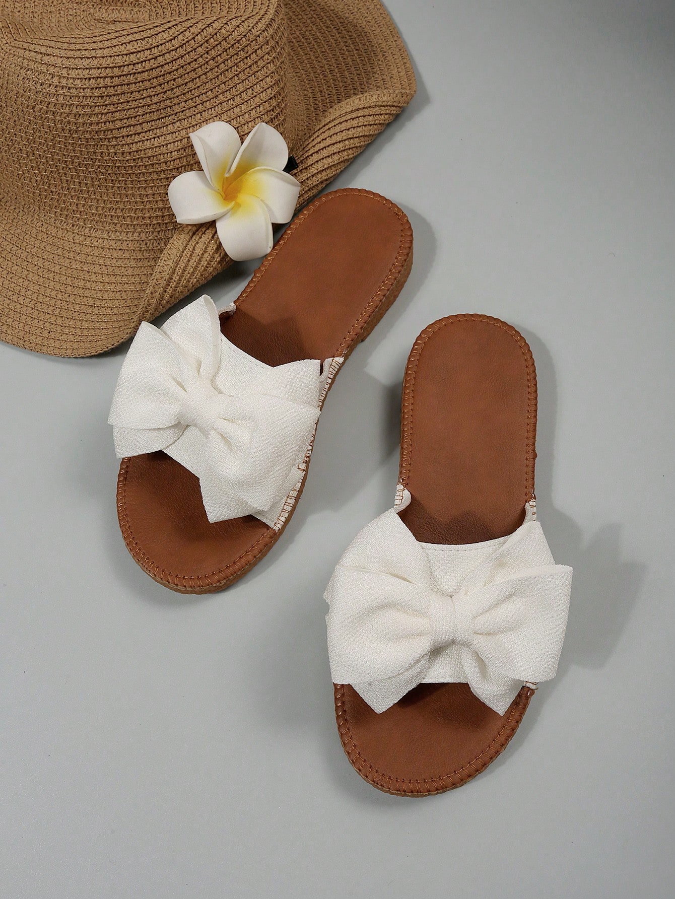 In White Women Flat Sandals