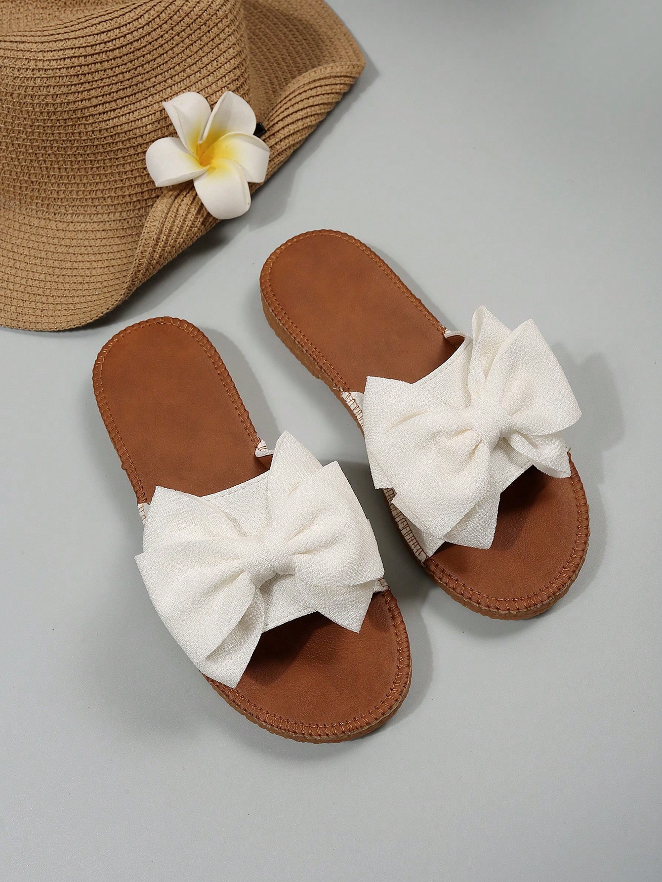 In White Women Flat Sandals