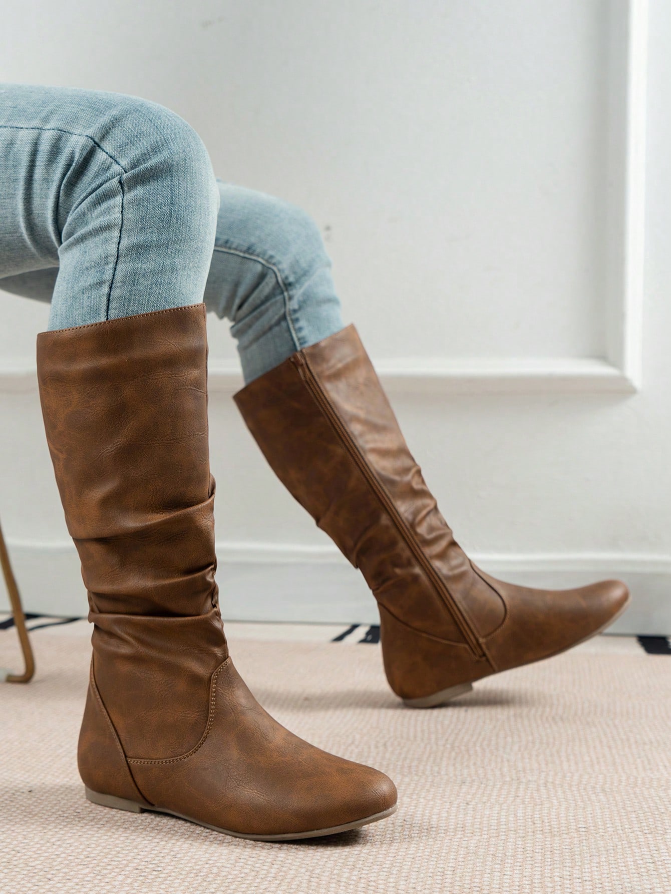 In Brown Women Fashion Boots