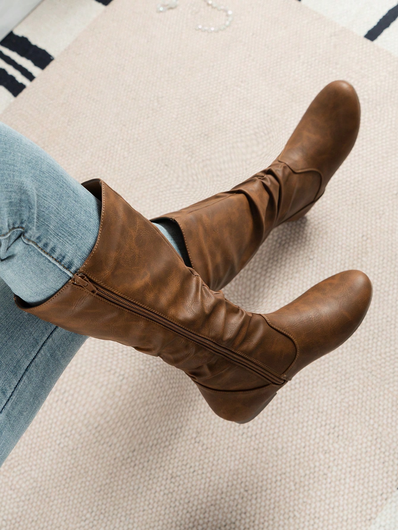 In Brown Women Fashion Boots