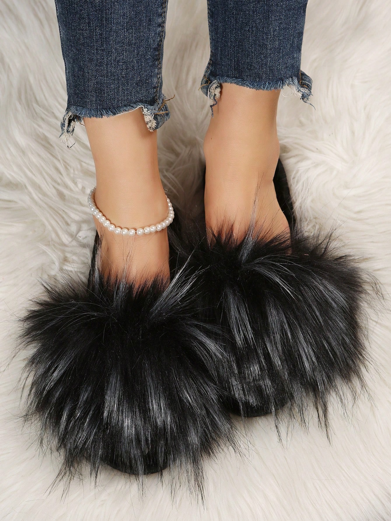 In Black Women Home Slippers