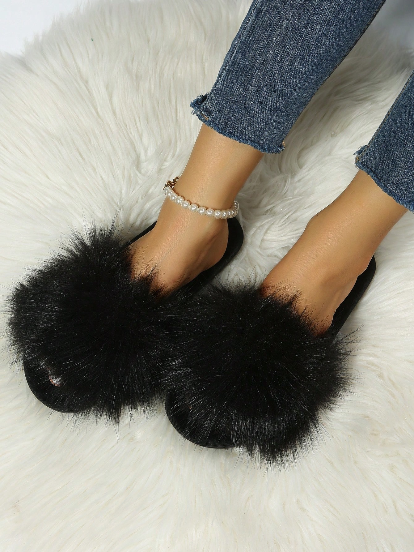 In Black Women Home Slippers