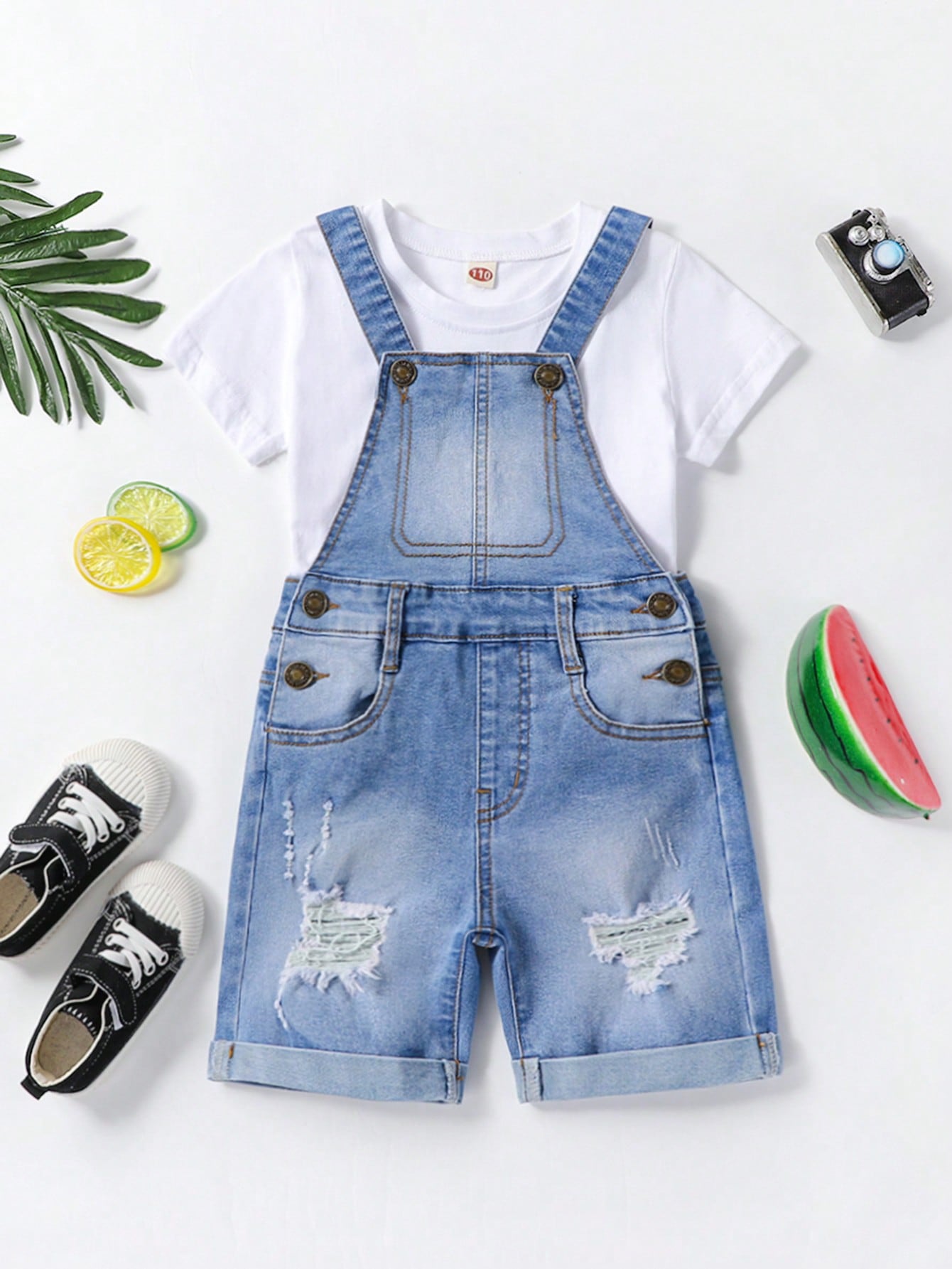 Young Boys Denim Overalls & Jumpsuits