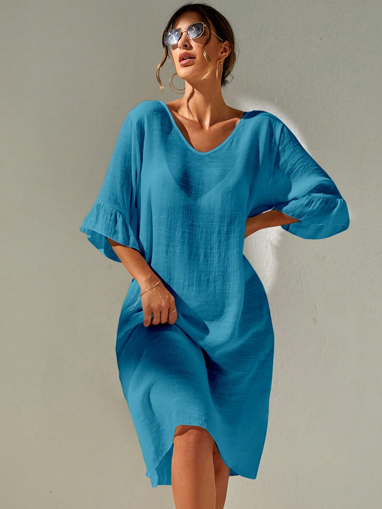 In Blue Women Cover Ups