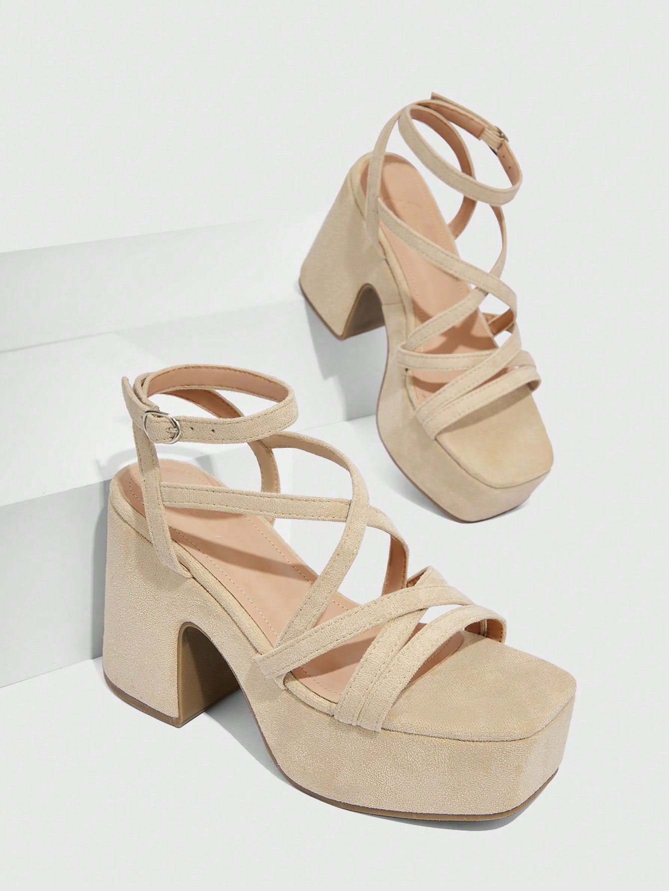 In Apricot Women Heeled Sandals