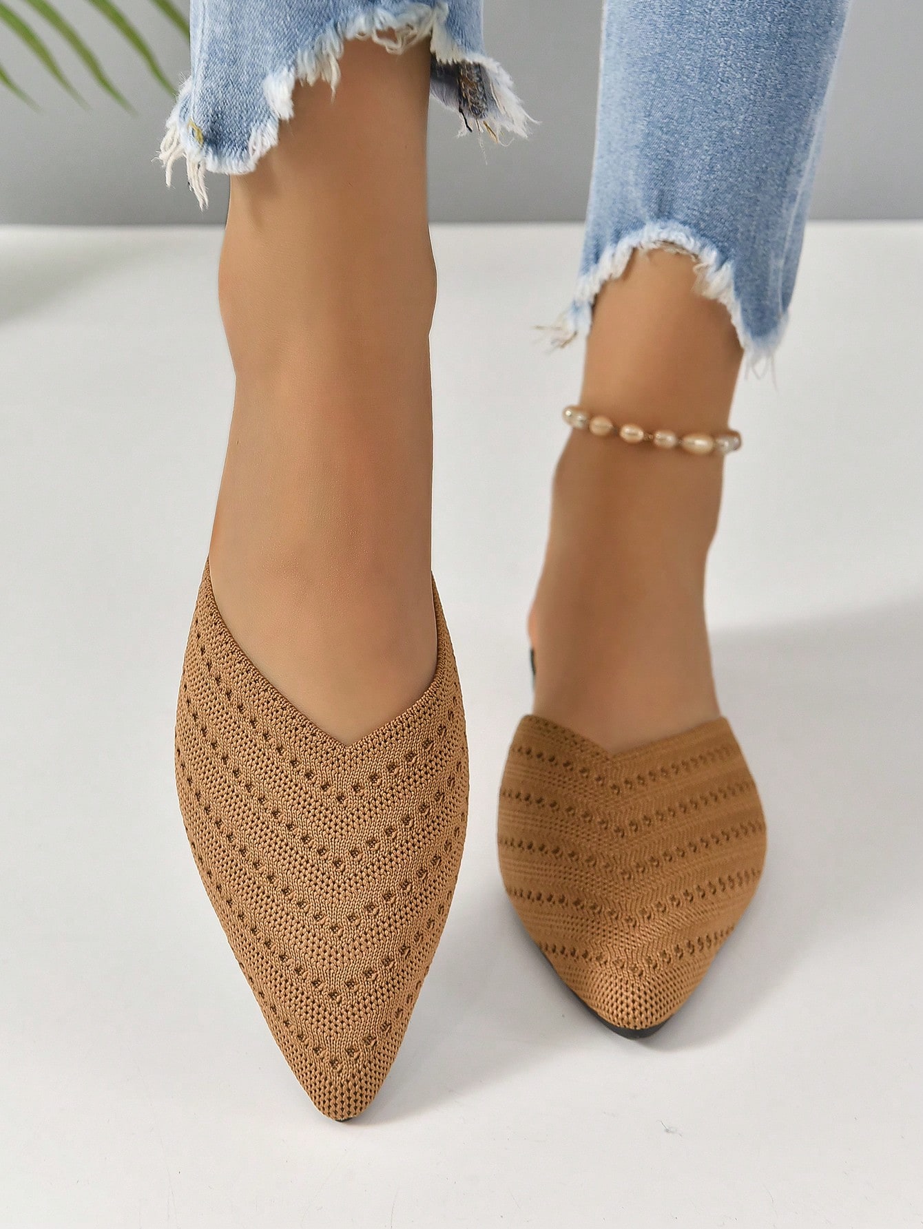 In Brown Women Flats