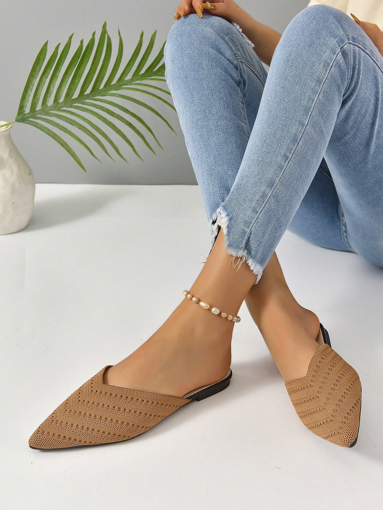 In Brown Women Flats