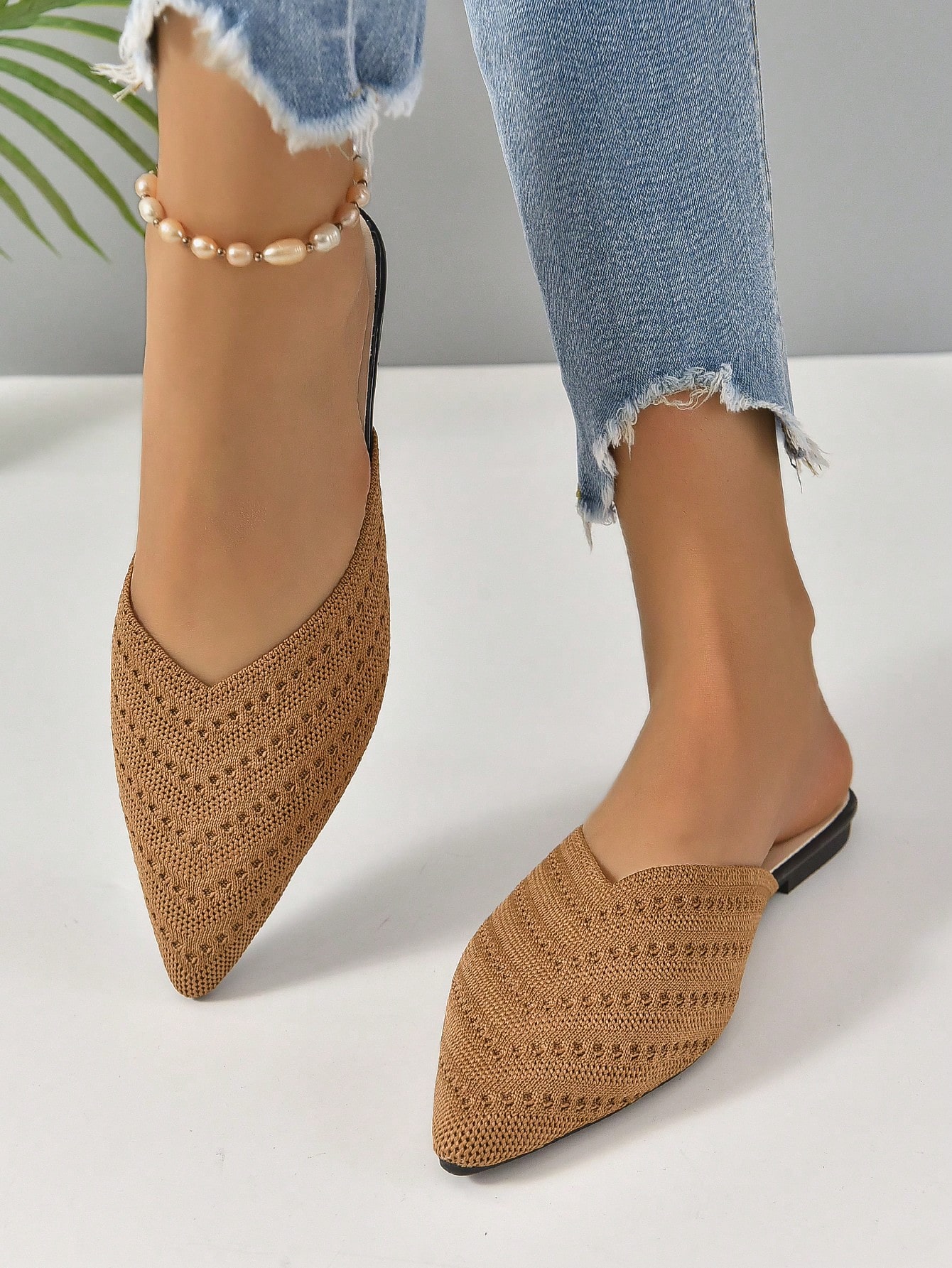 In Brown Women Flats