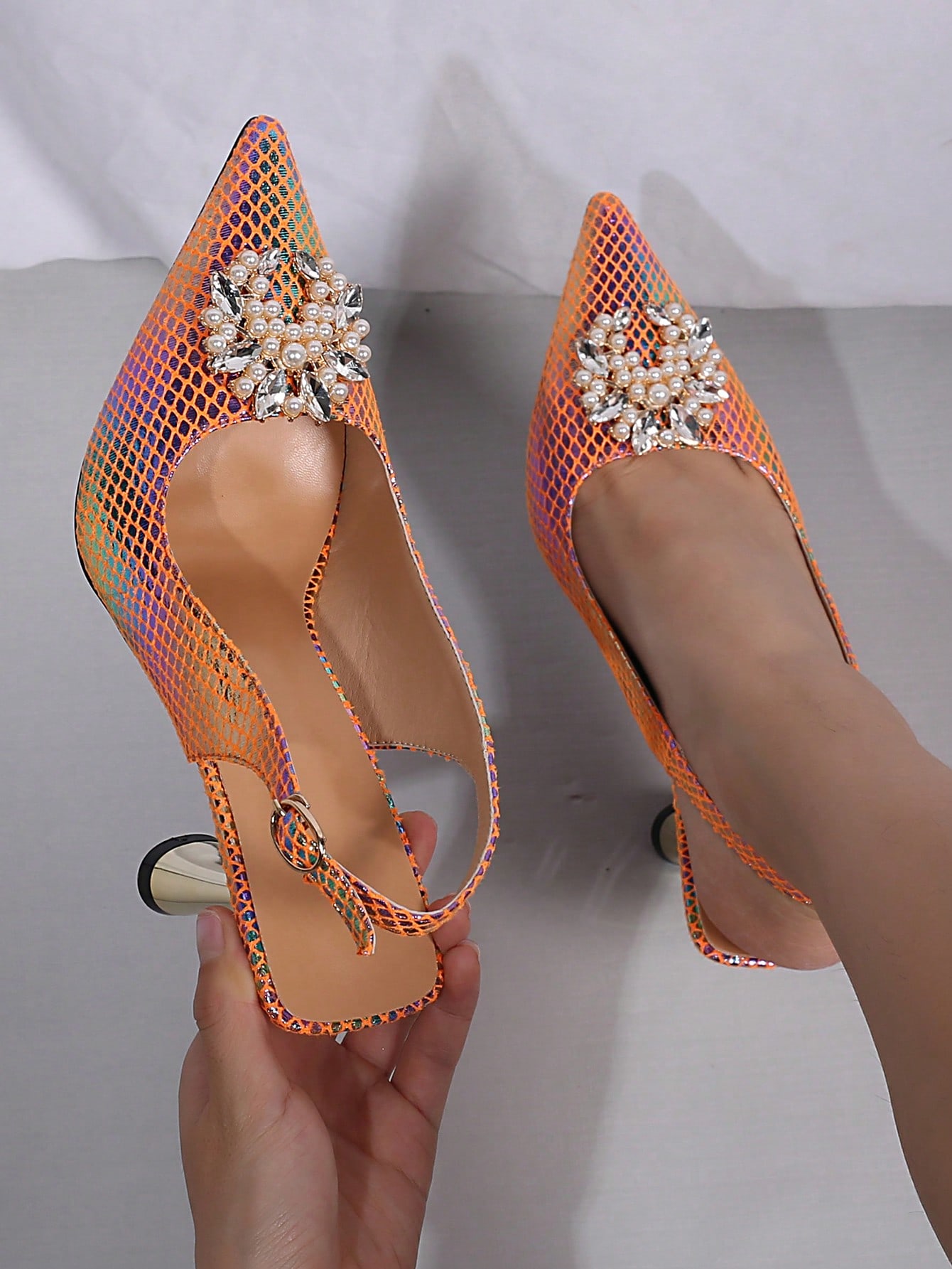 In Orange Women Pumps