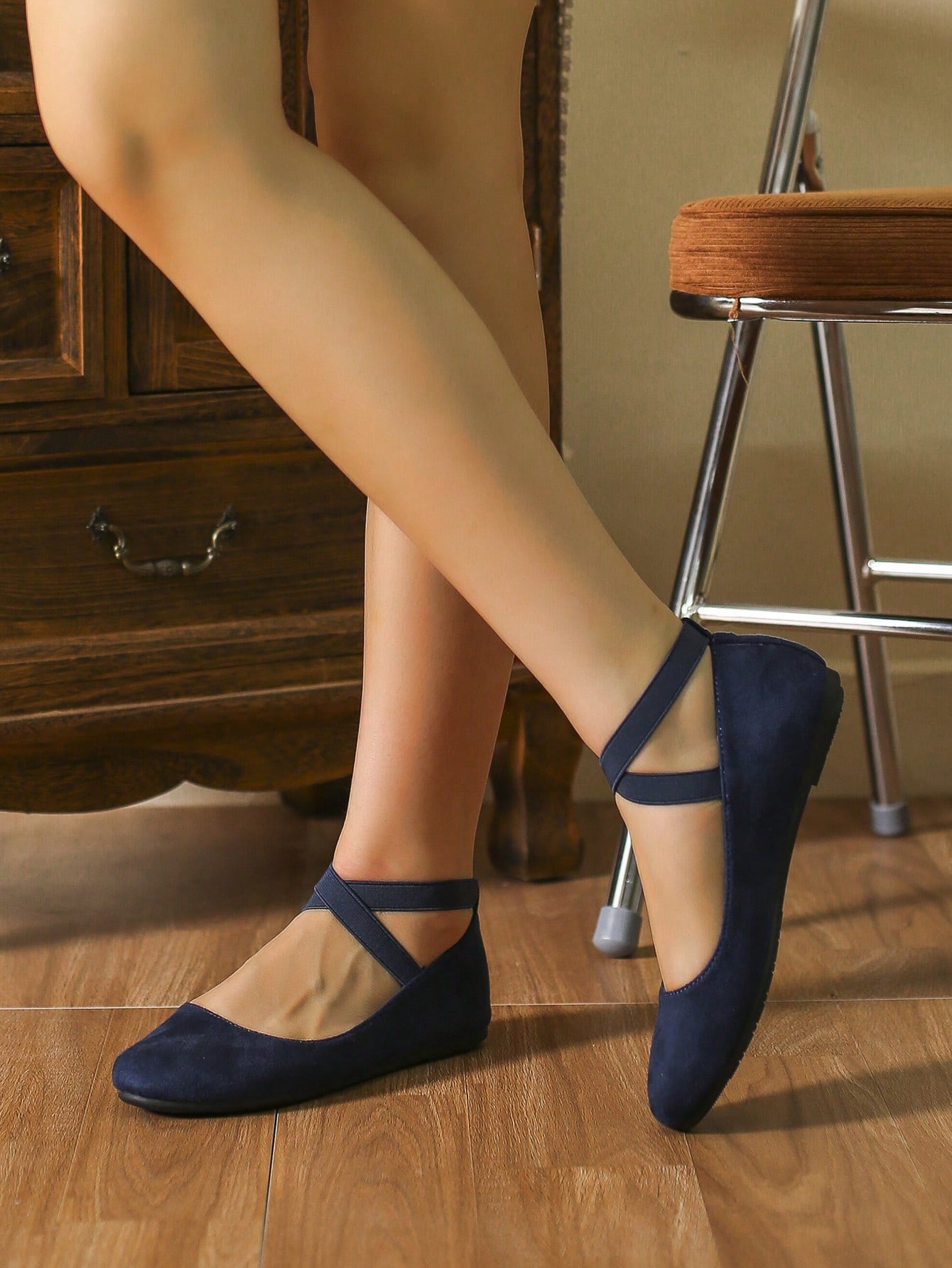 In Royal Blue Women Flats