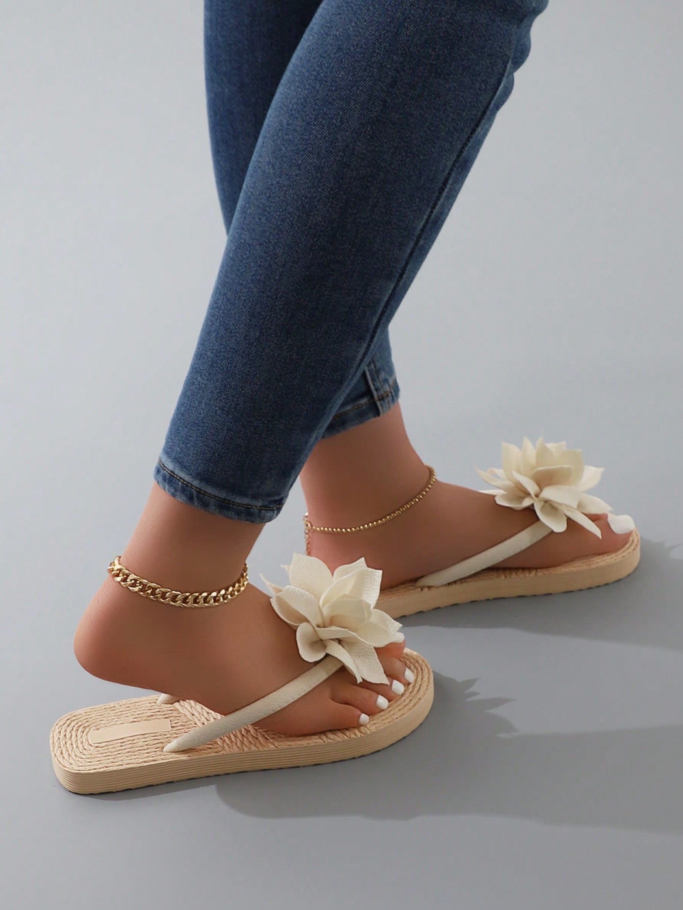 In Beige Women Slippers