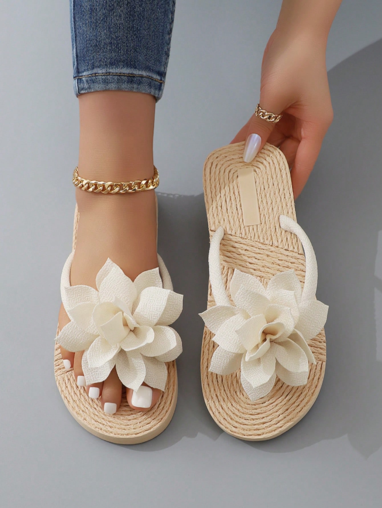 In Beige Women Slippers