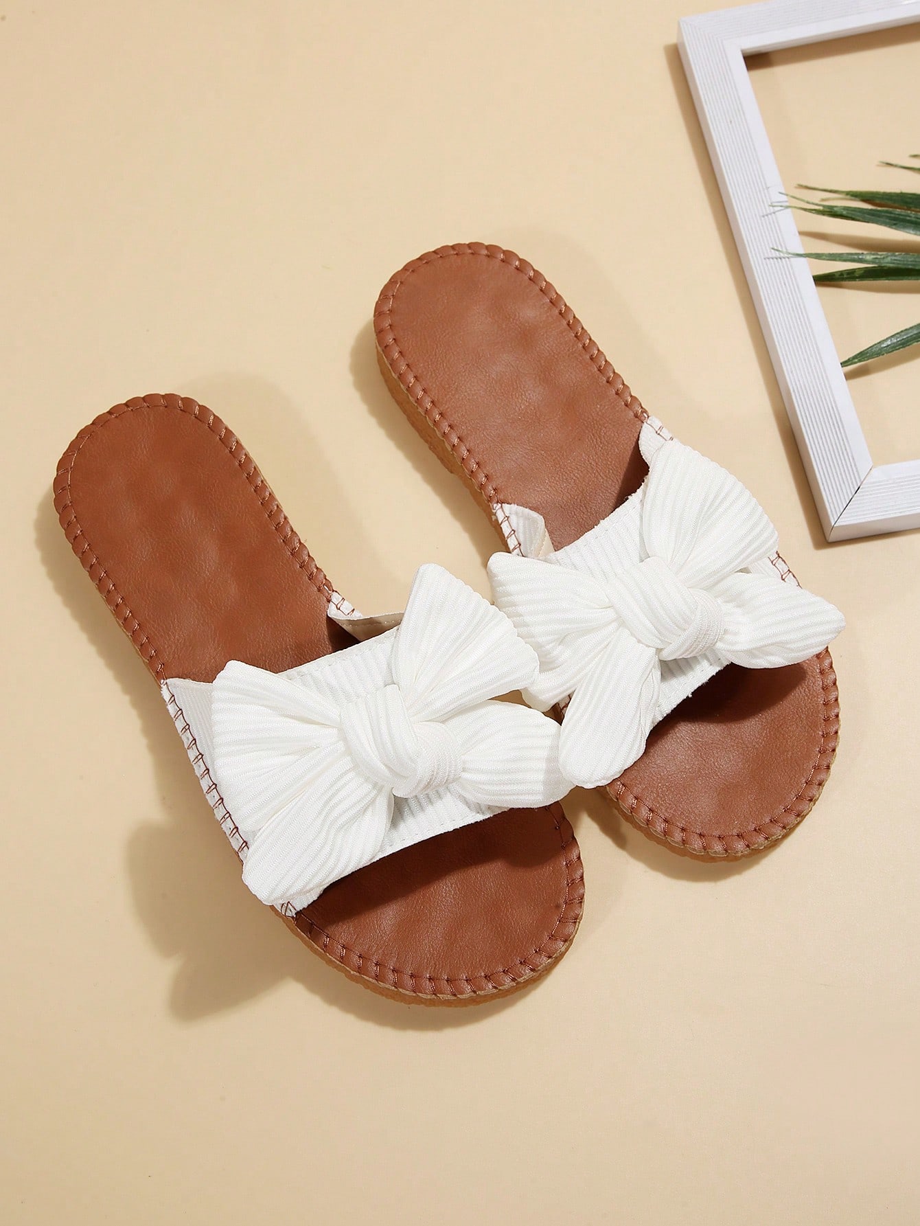 In White Women Flat Sandals