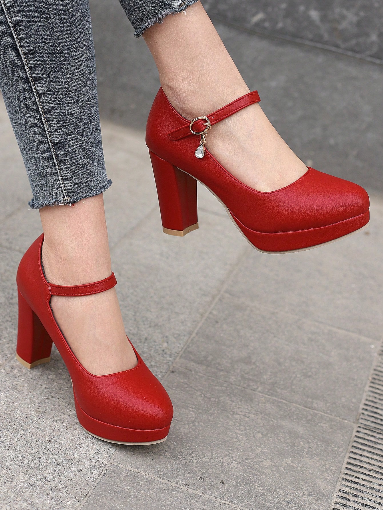 In Red Women Pumps