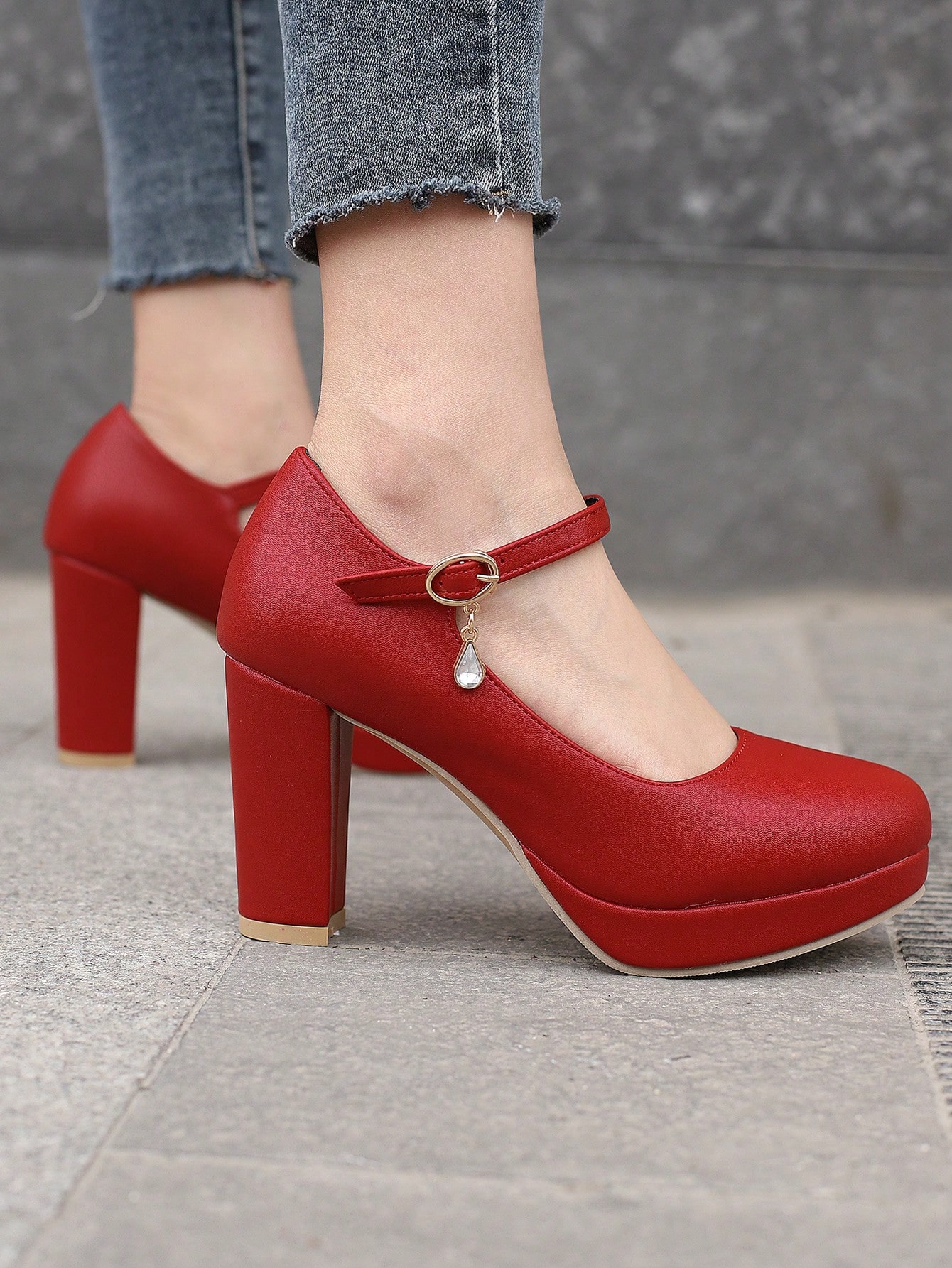 In Red Women Pumps