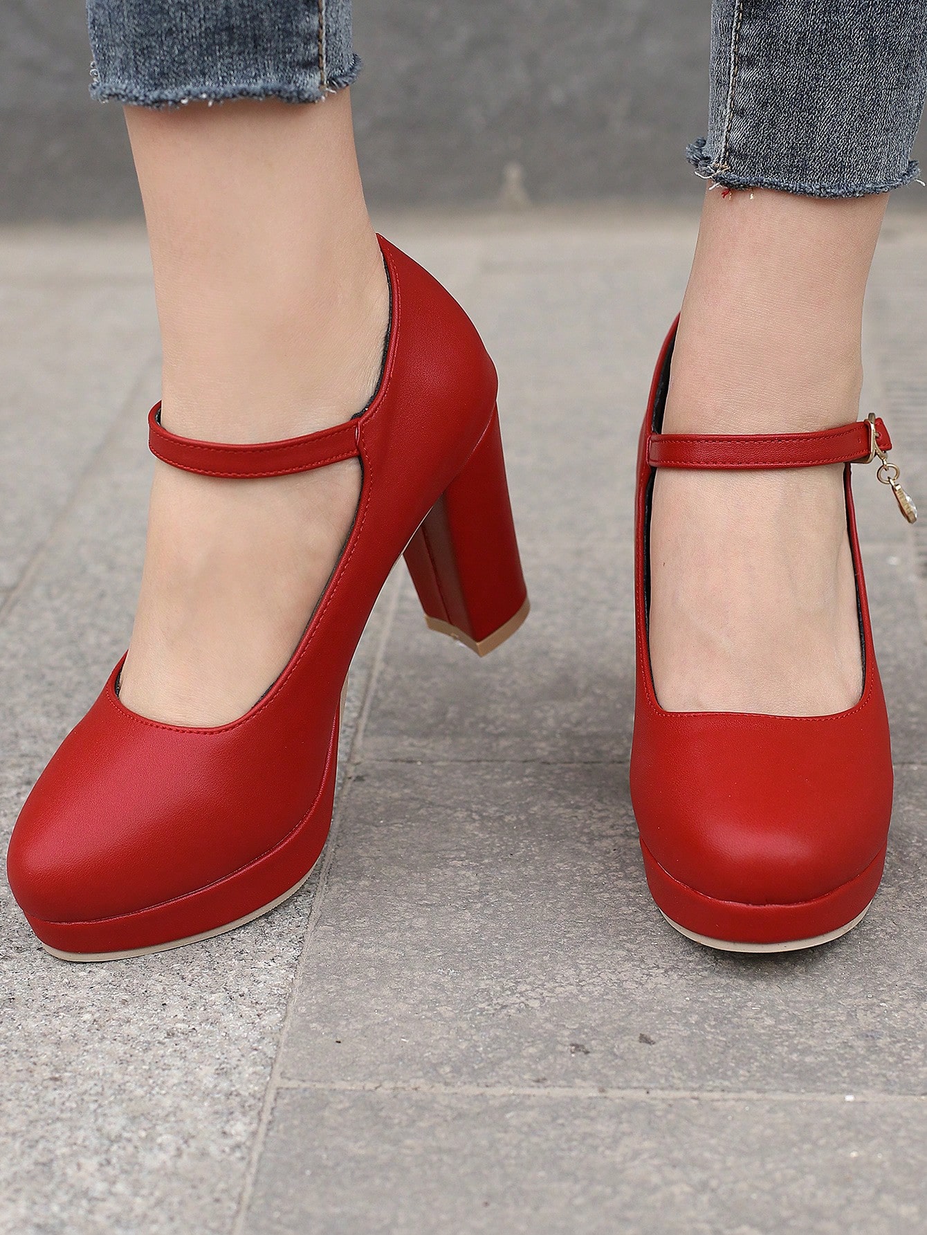 In Red Women Pumps