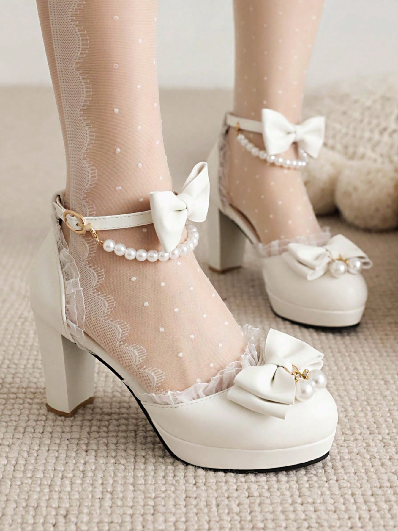 In White Women Pumps