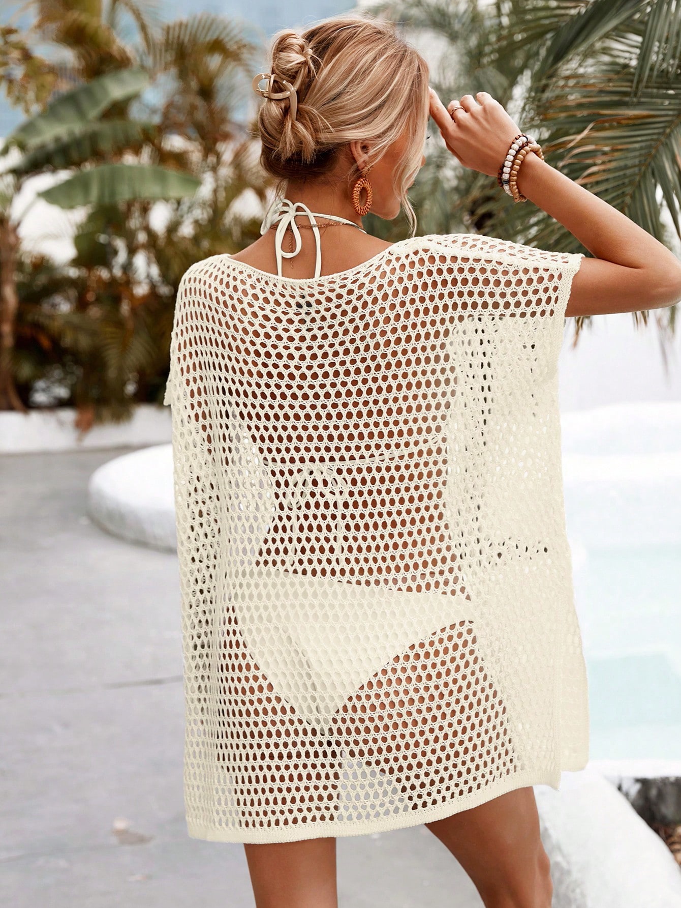 In Beige Women Cover Ups