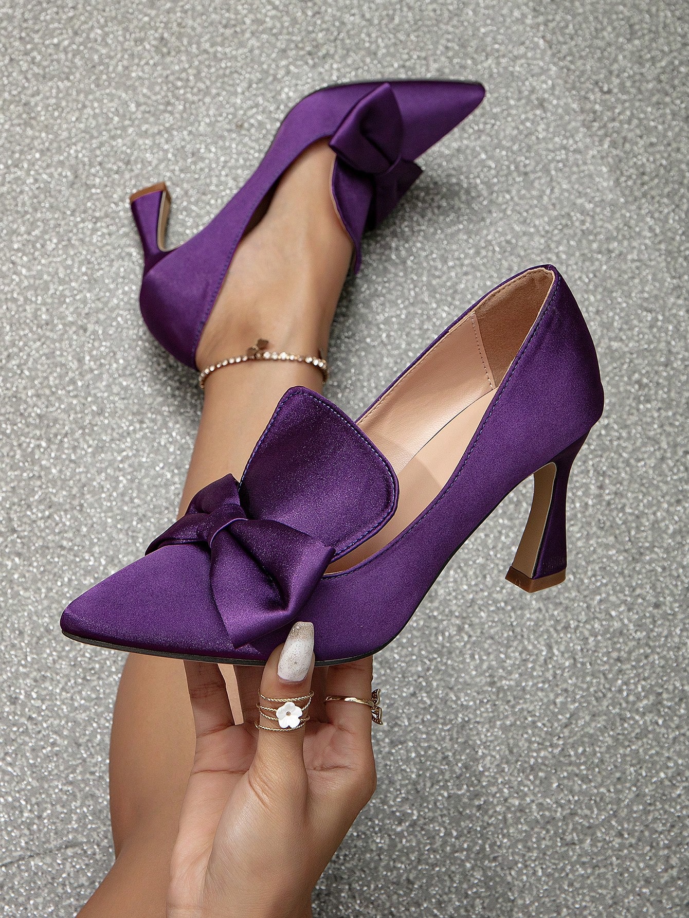 In Purple Women Pumps