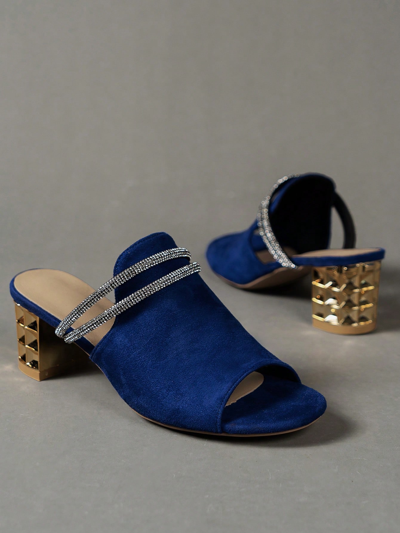 In Blue Women Heeled Sandals