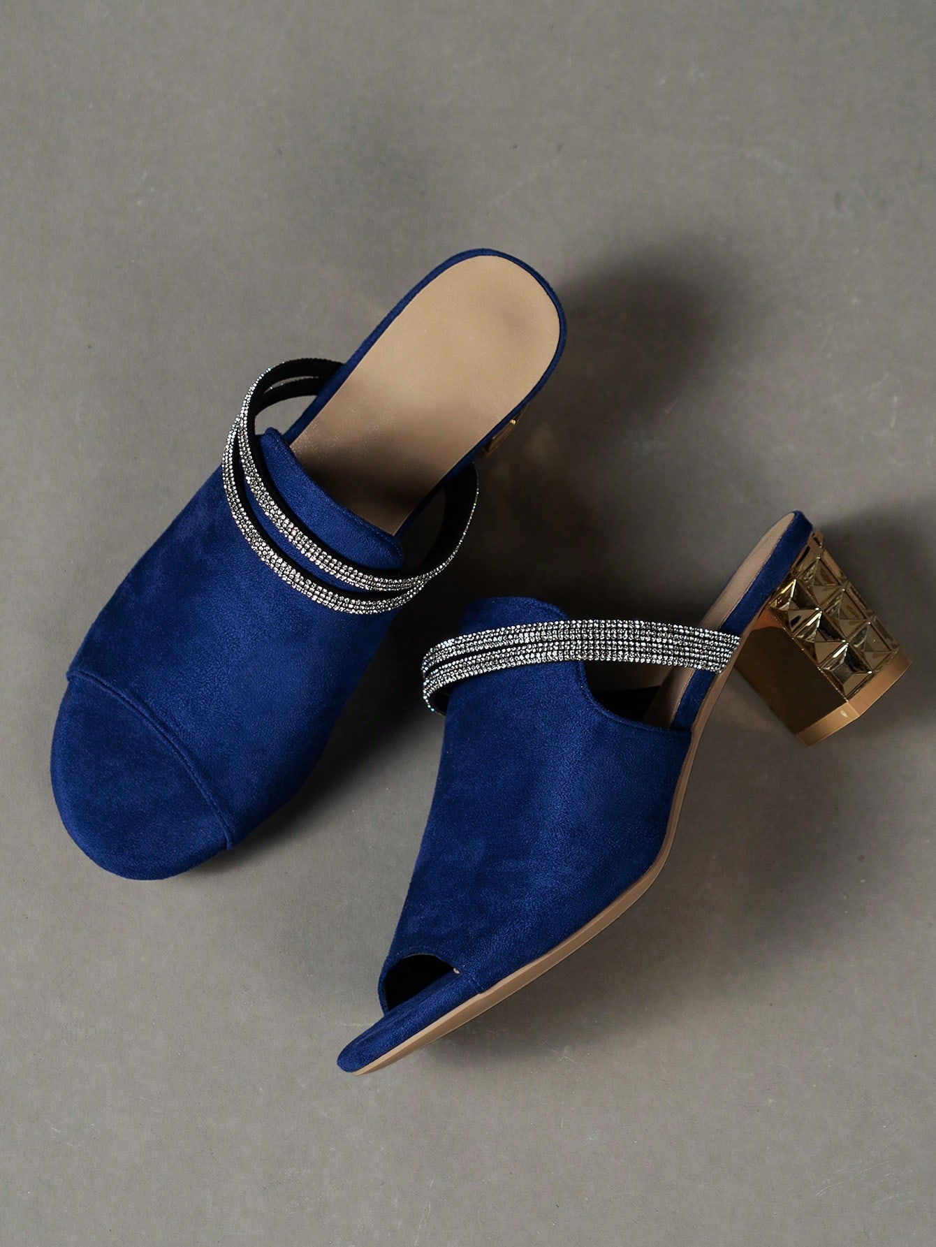 In Blue Women Heeled Sandals