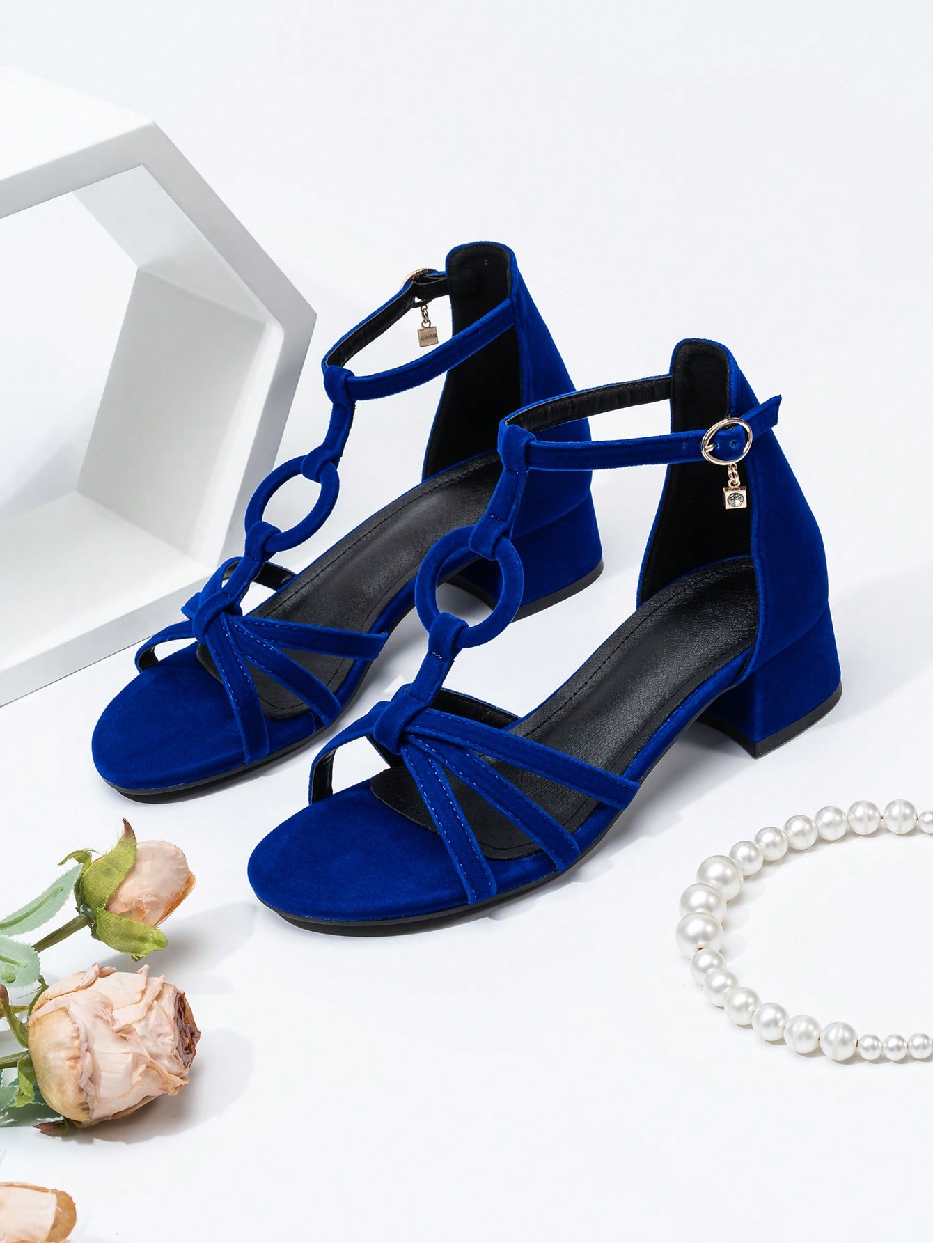 In Blue Women Heeled Sandals