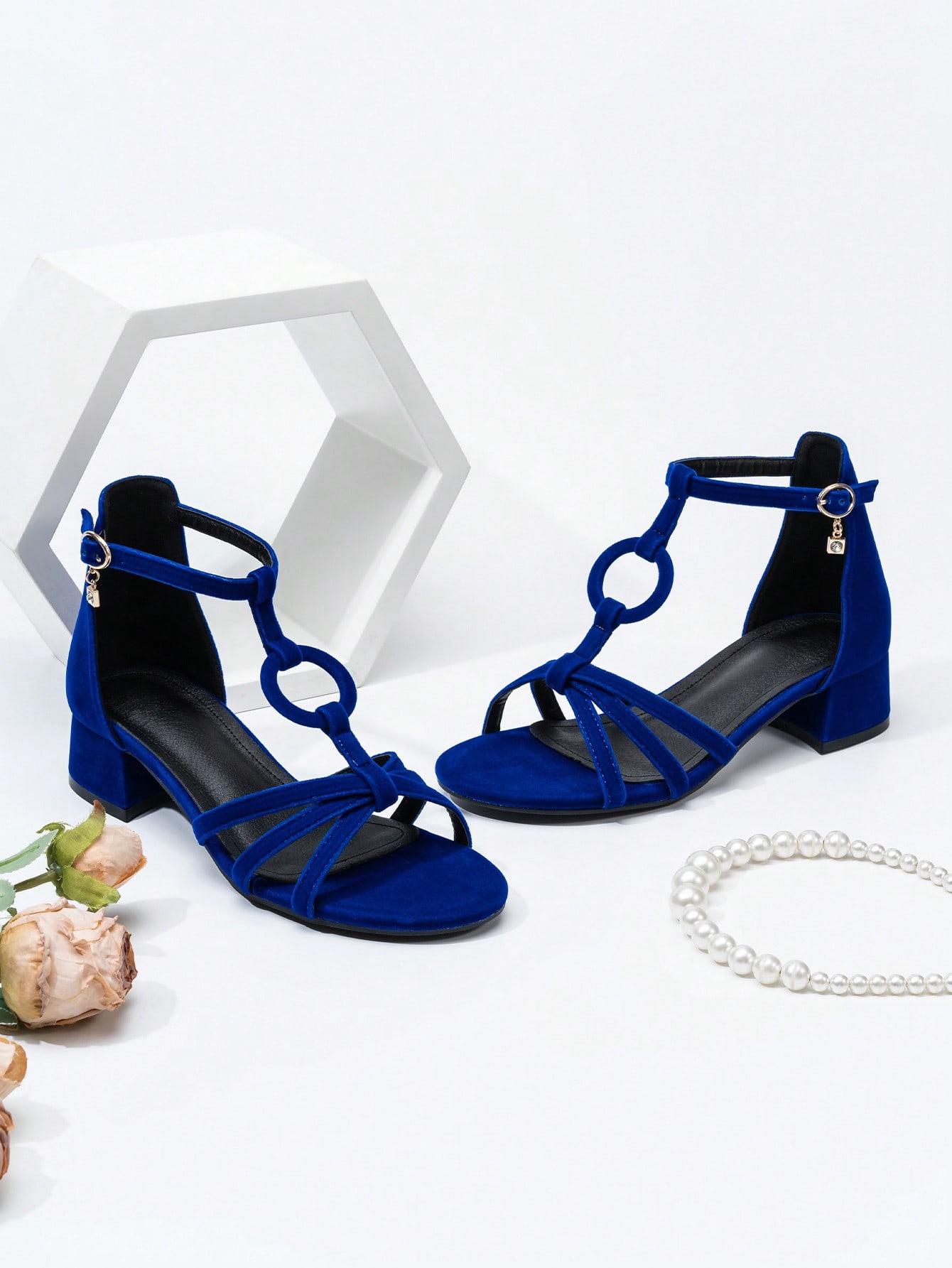 In Blue Women Heeled Sandals