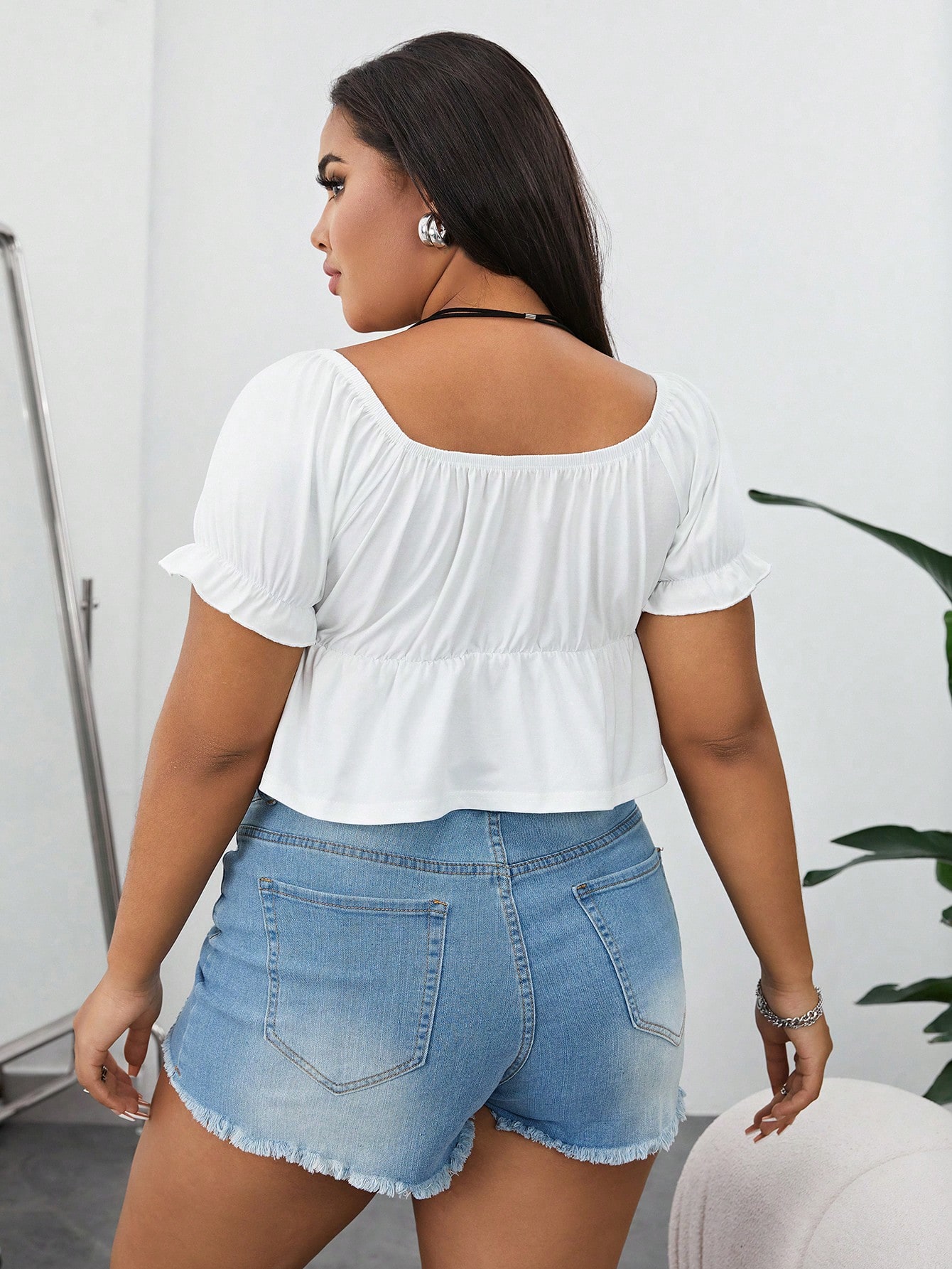 In Casual Plus Size Women Tops