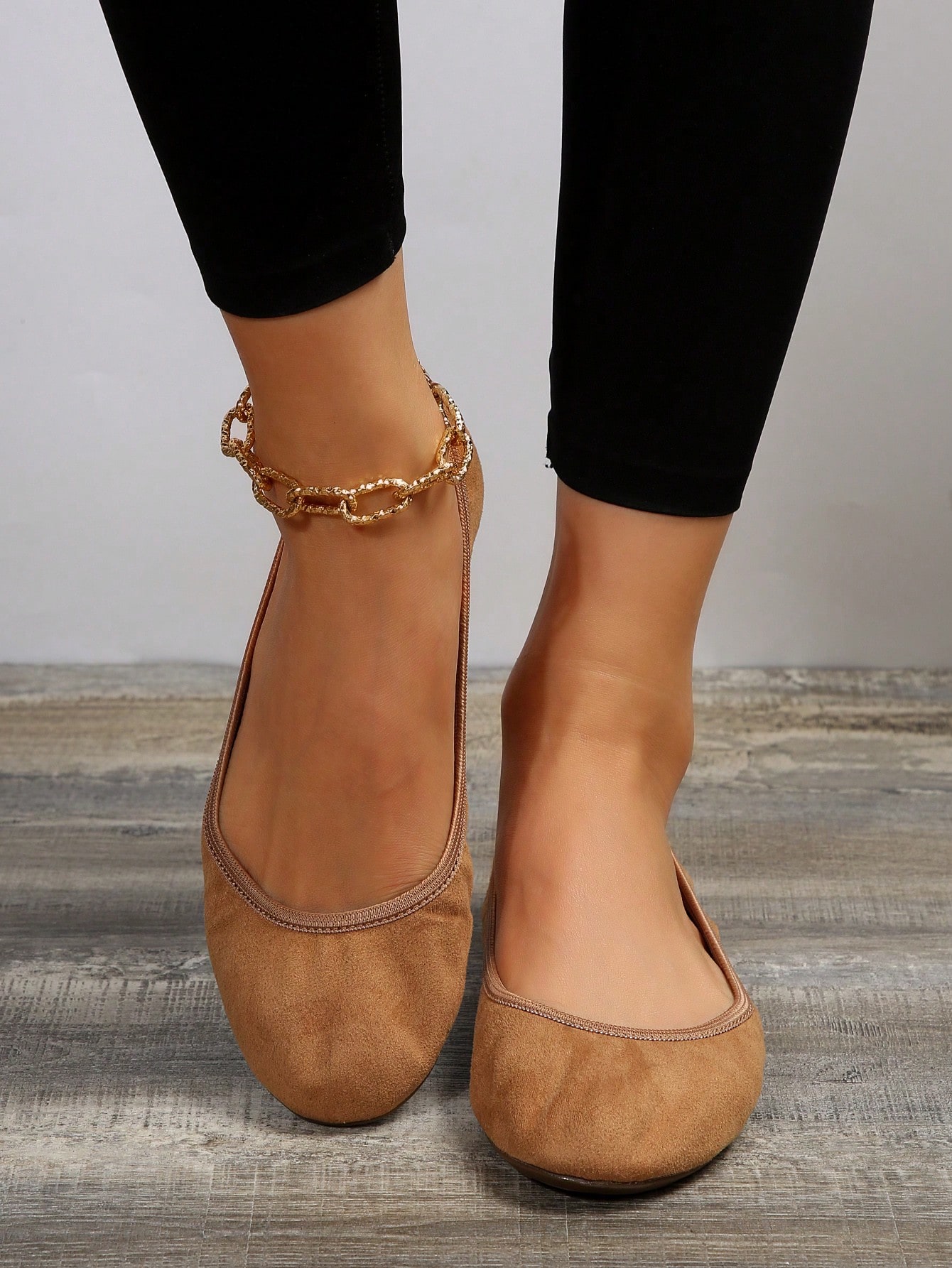 In Apricot Women Flats