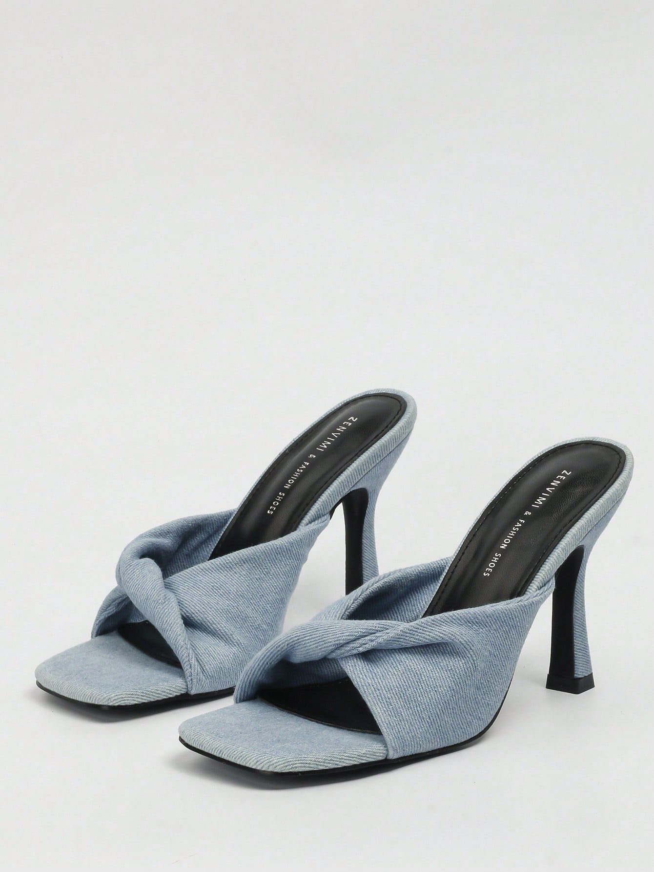 In Blue Women Heeled Sandals