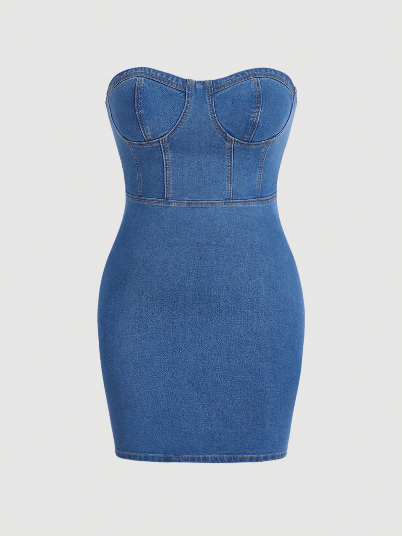 In Sexy Plus Size Denim Dresses