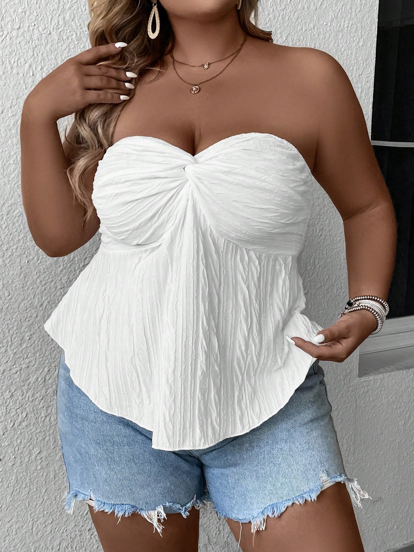 In Casual Plus Size Women Tops