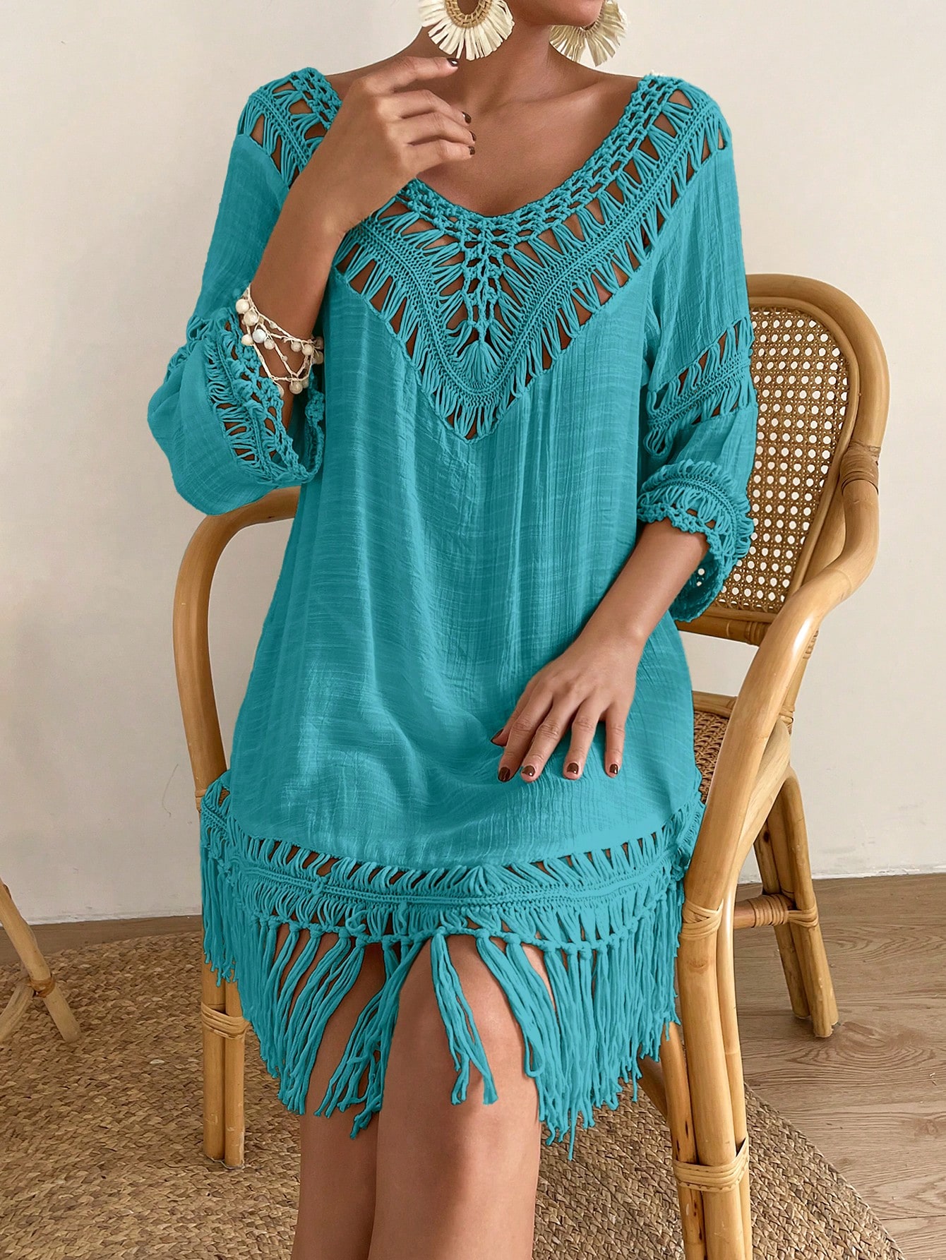 In Blue Women Cover Ups