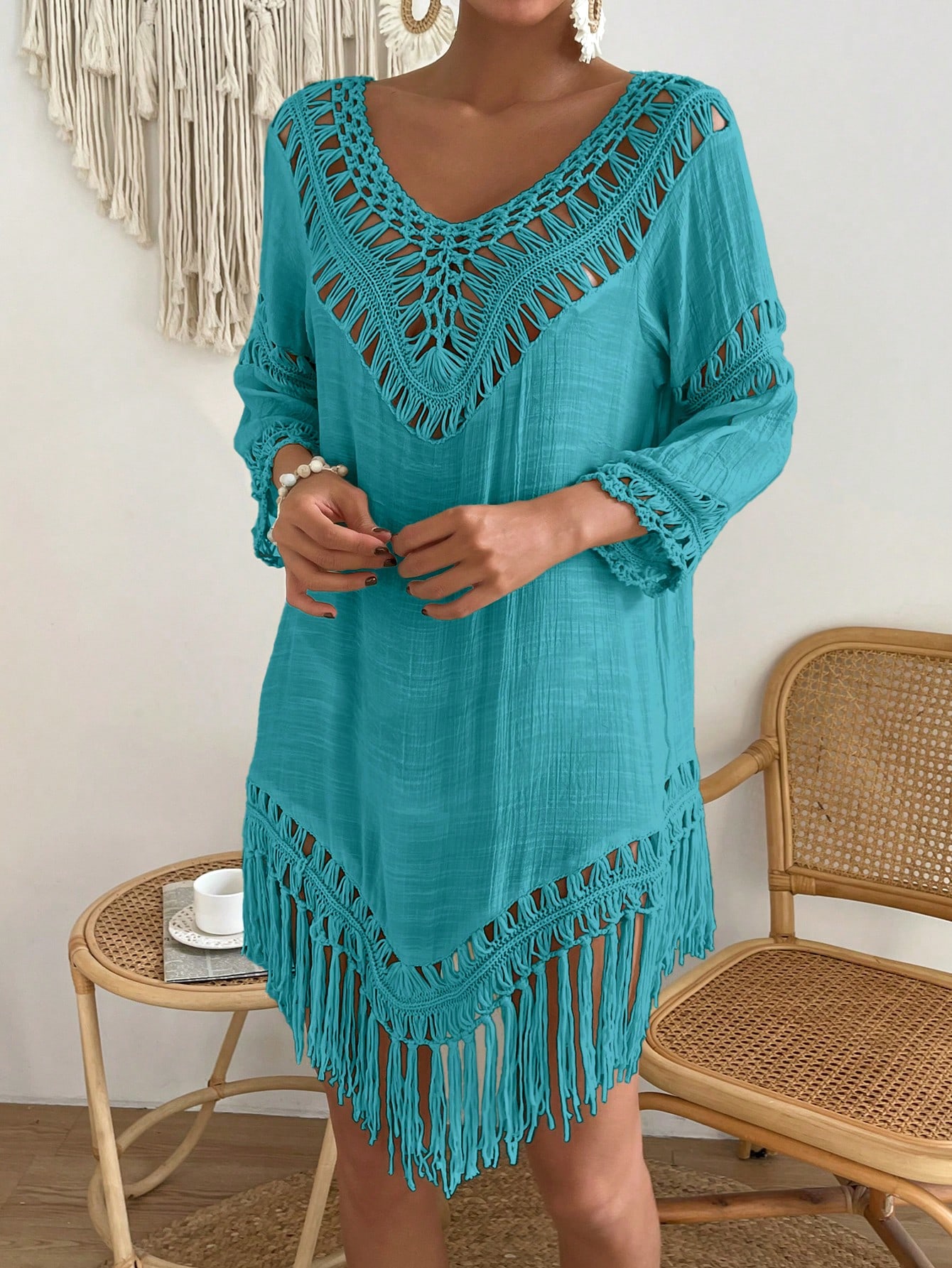 In Blue Women Cover Ups