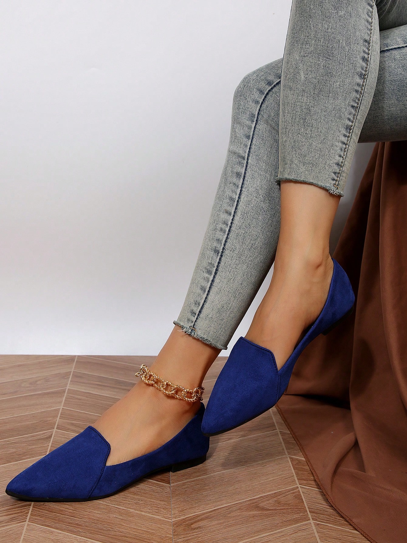 In Royal Blue Women Flats