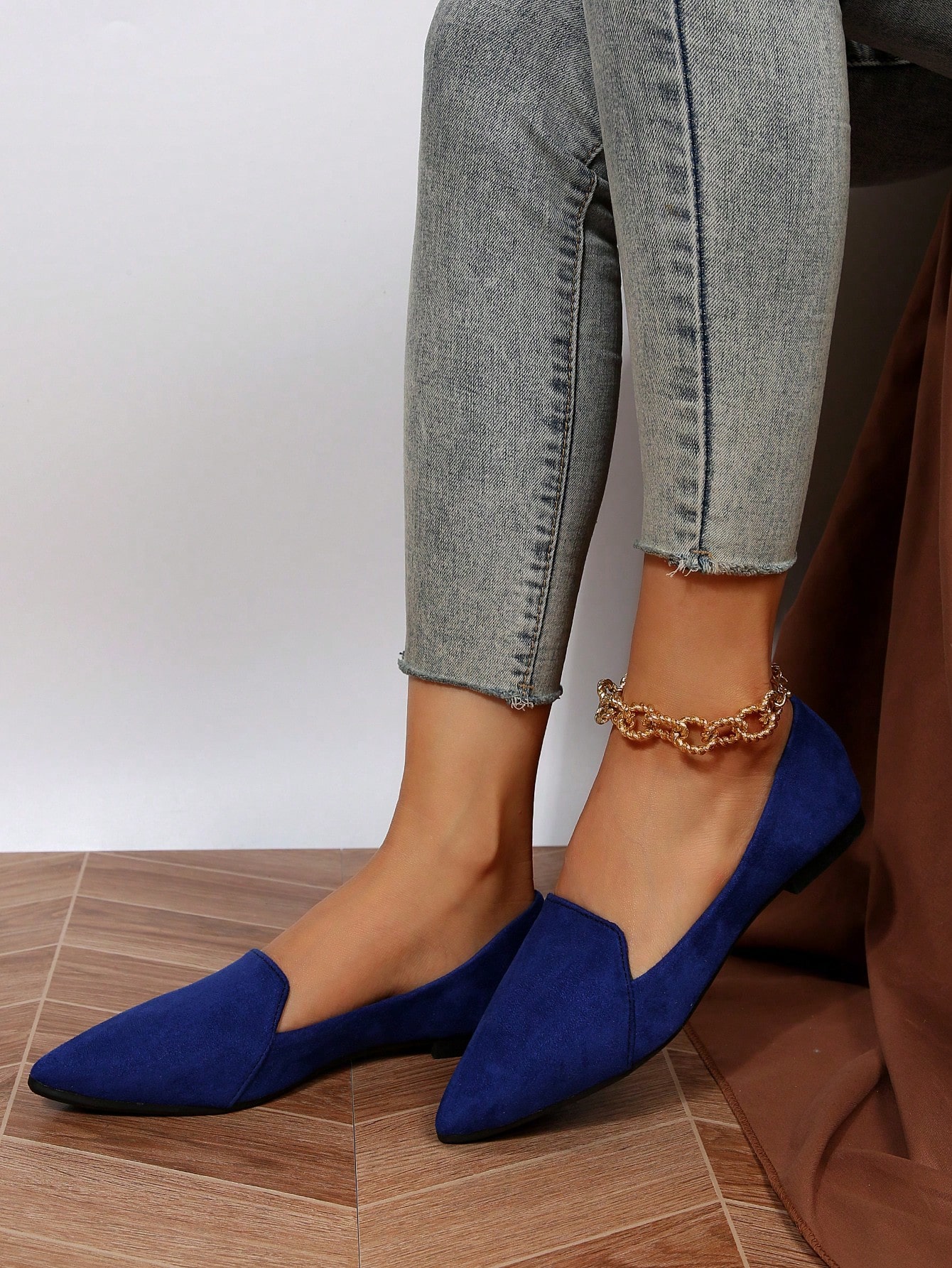 In Royal Blue Women Flats