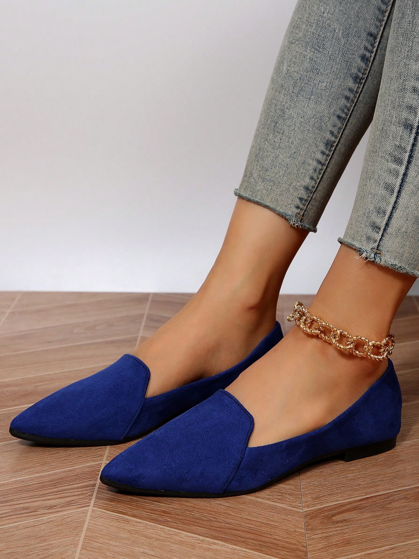 In Royal Blue Women Flats