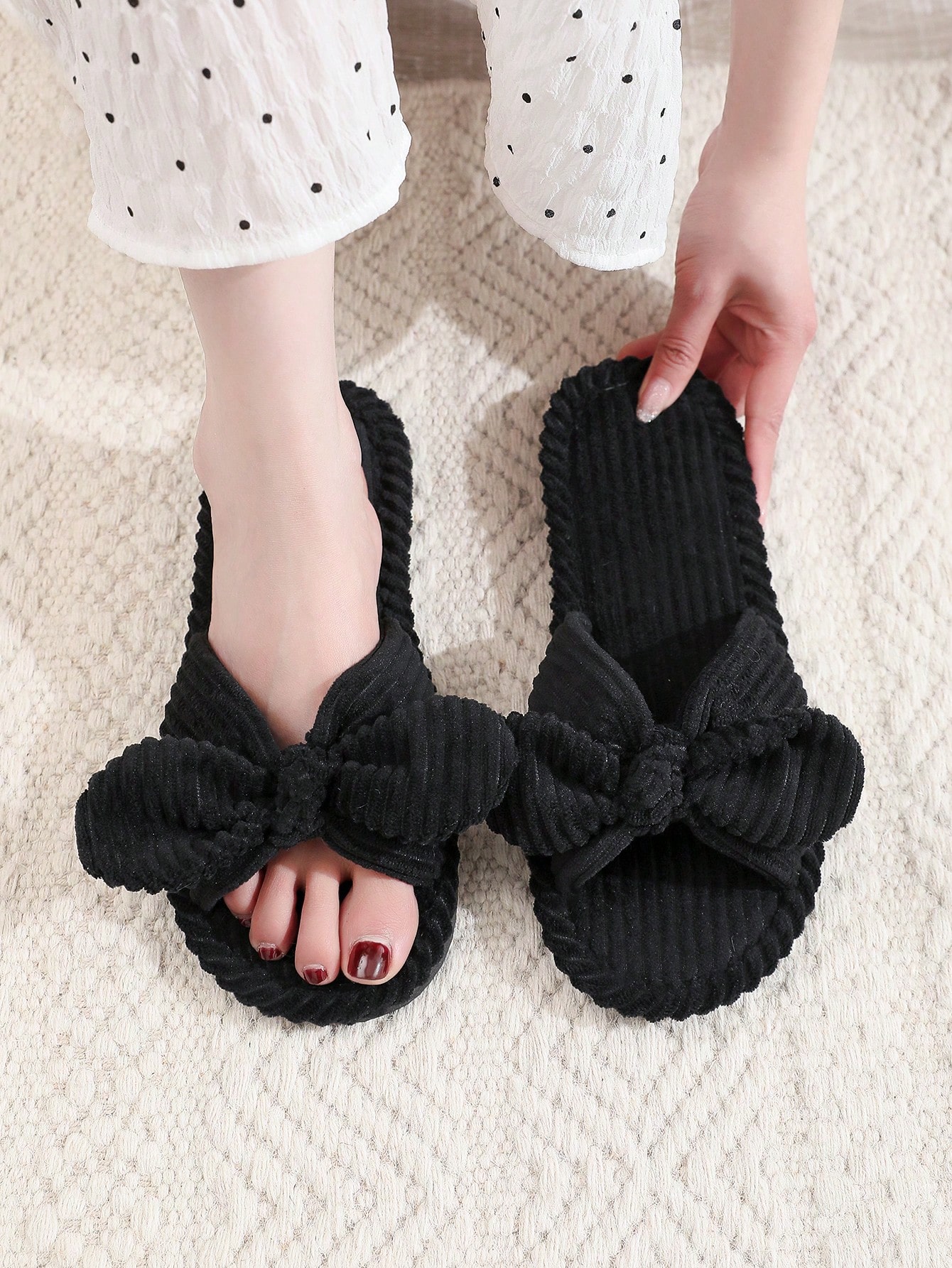 In Black Women Home Slippers