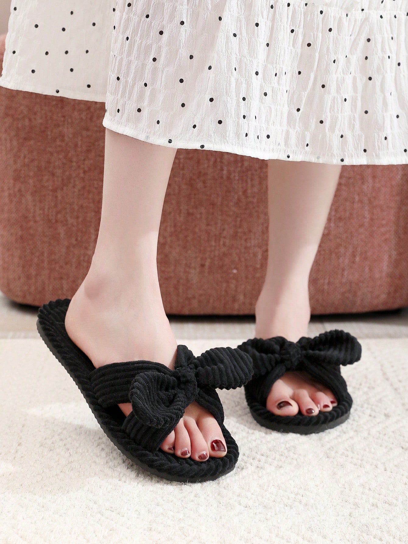 In Black Women Home Slippers