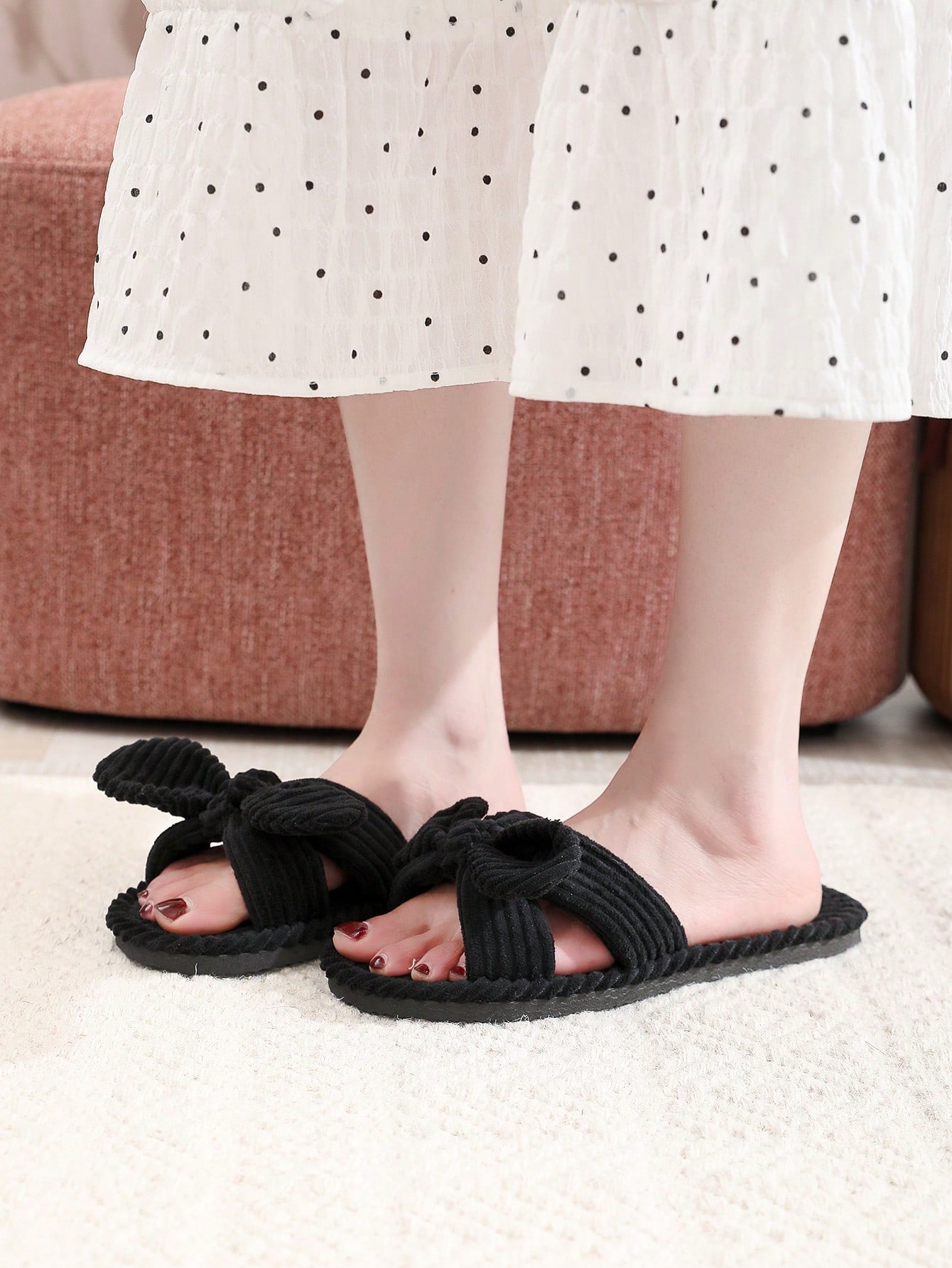 In Black Women Home Slippers