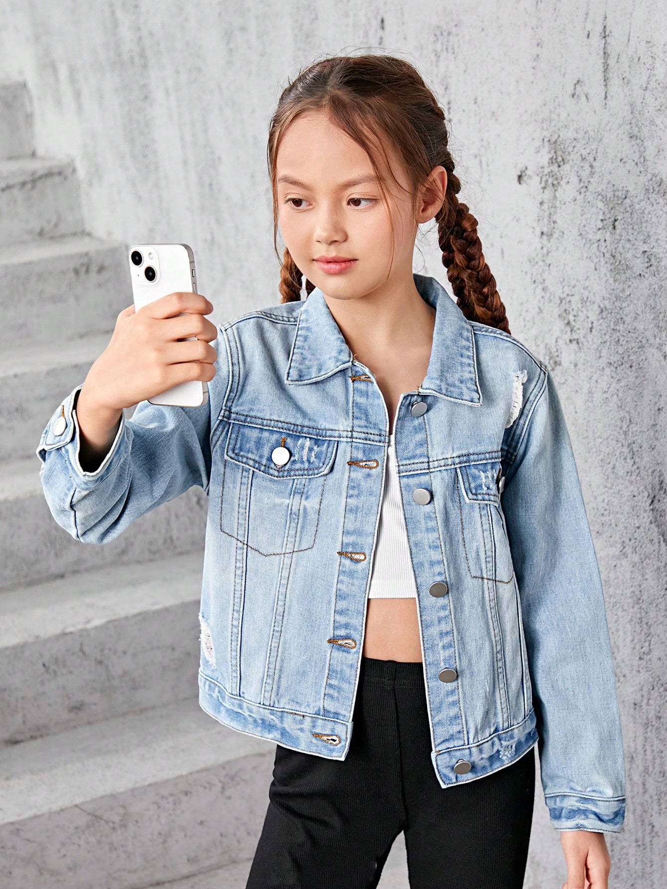 Tween Girls Denim Jackets & Coats