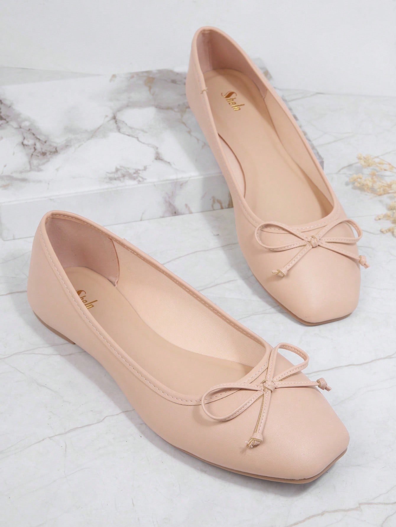 In Apricot Women Flats