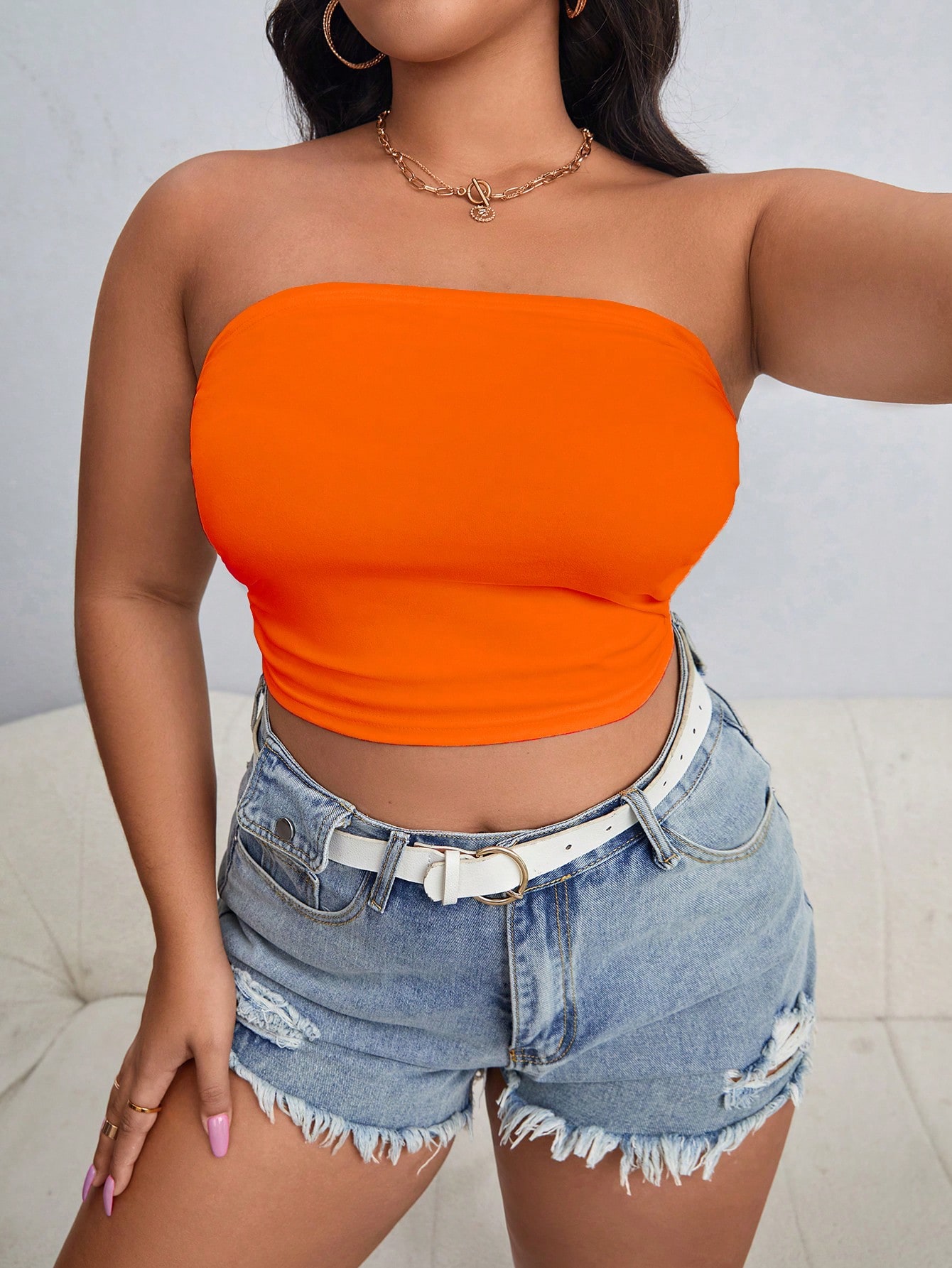 In Casual Plus Size Women Tops