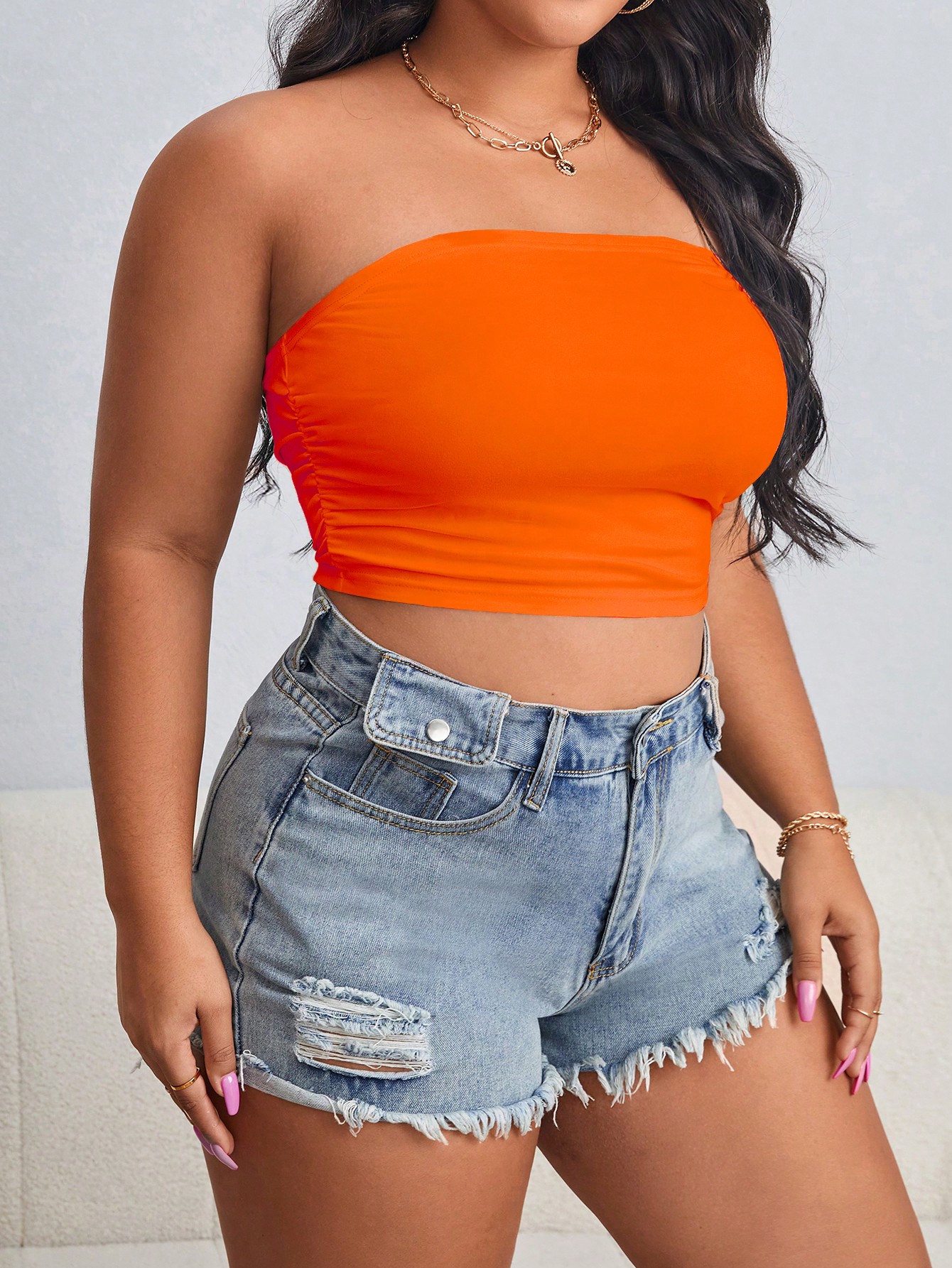 In Casual Plus Size Women Tops