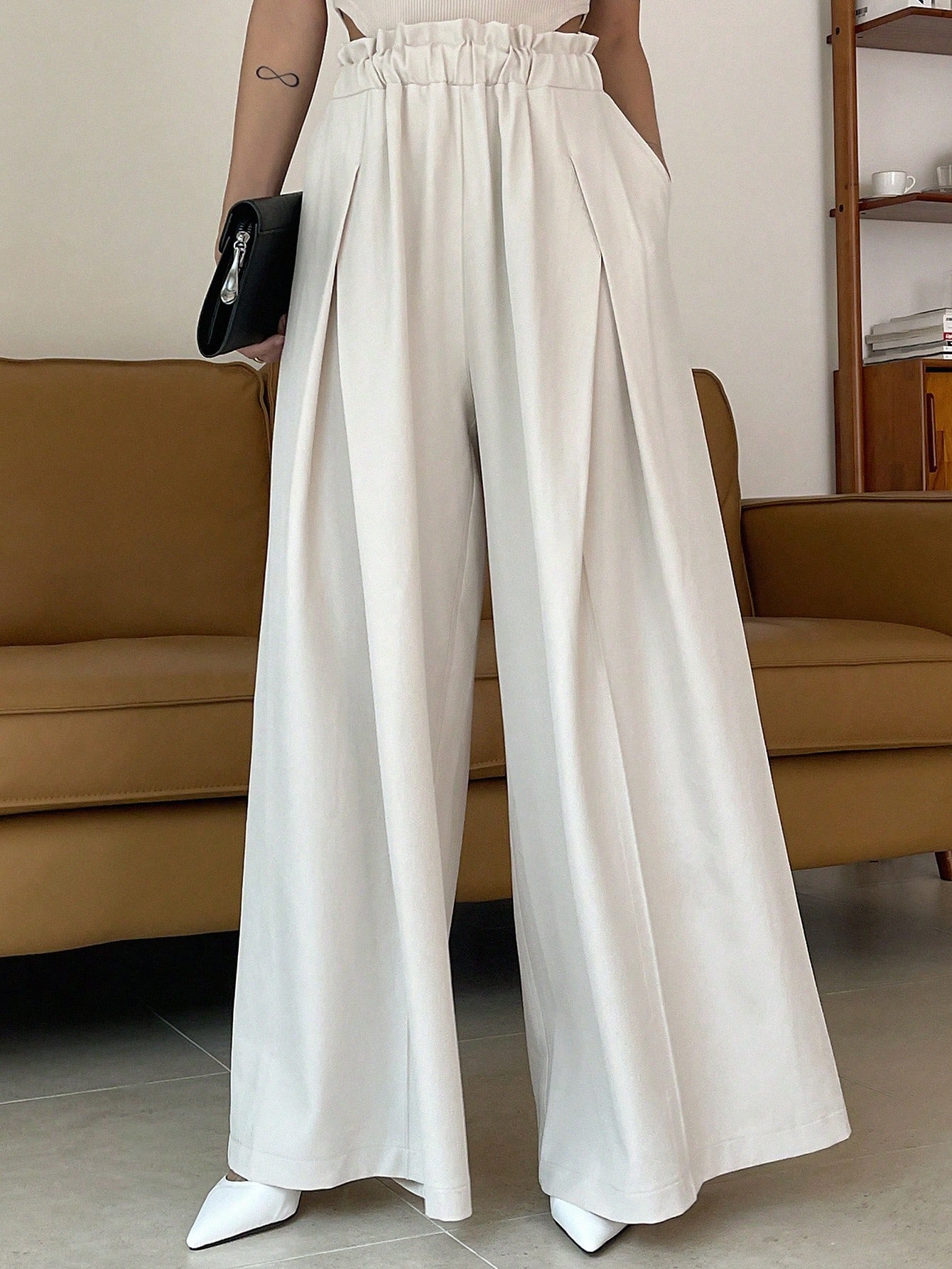 In Beige Women Pants