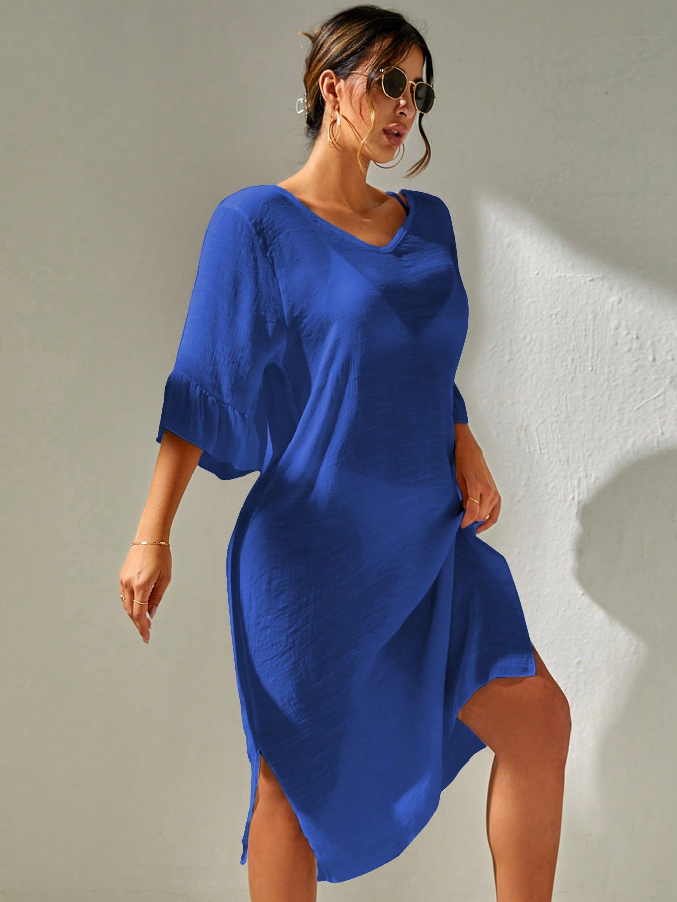 In Blue Women Cover Ups