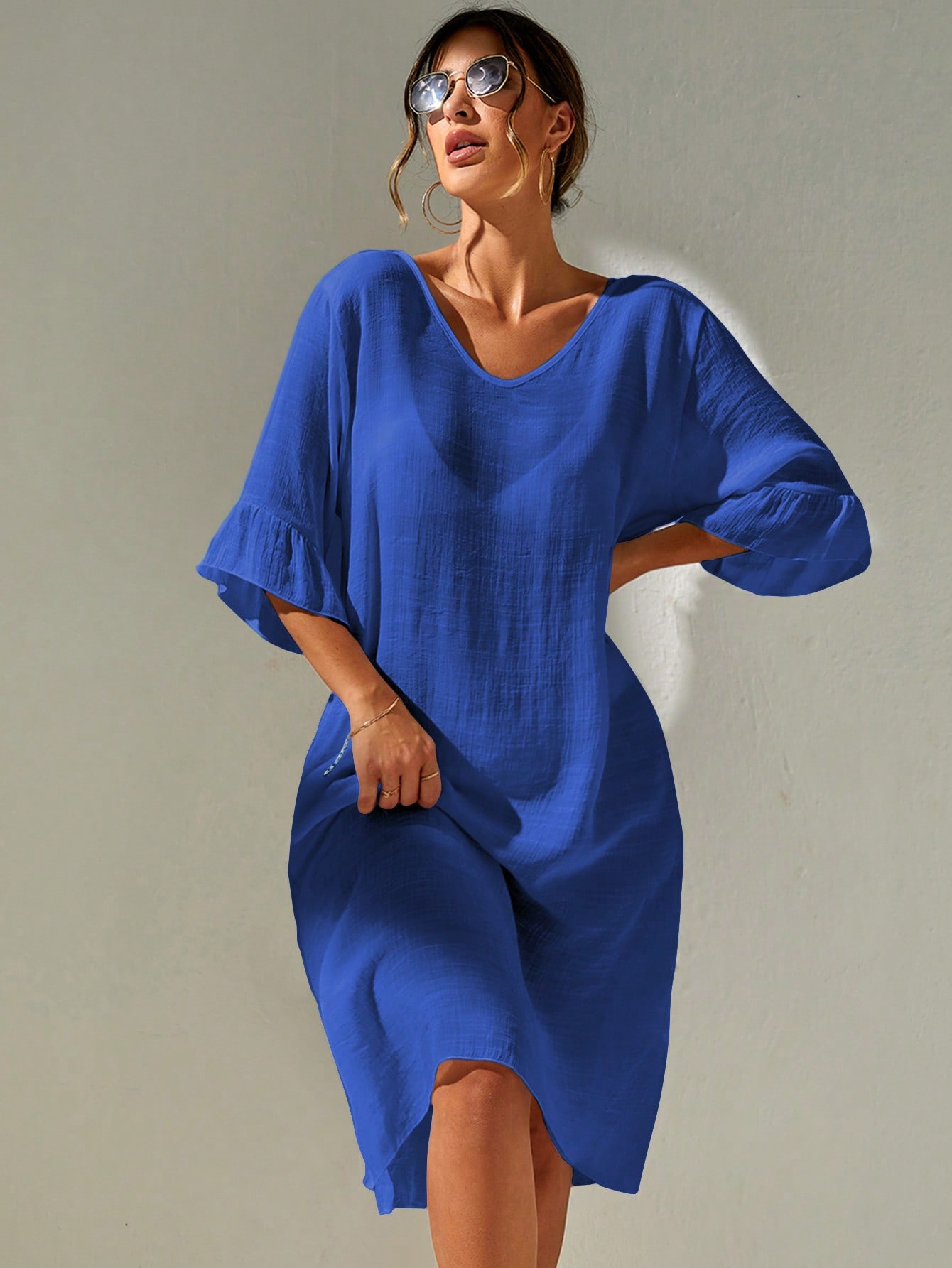 In Blue Women Cover Ups